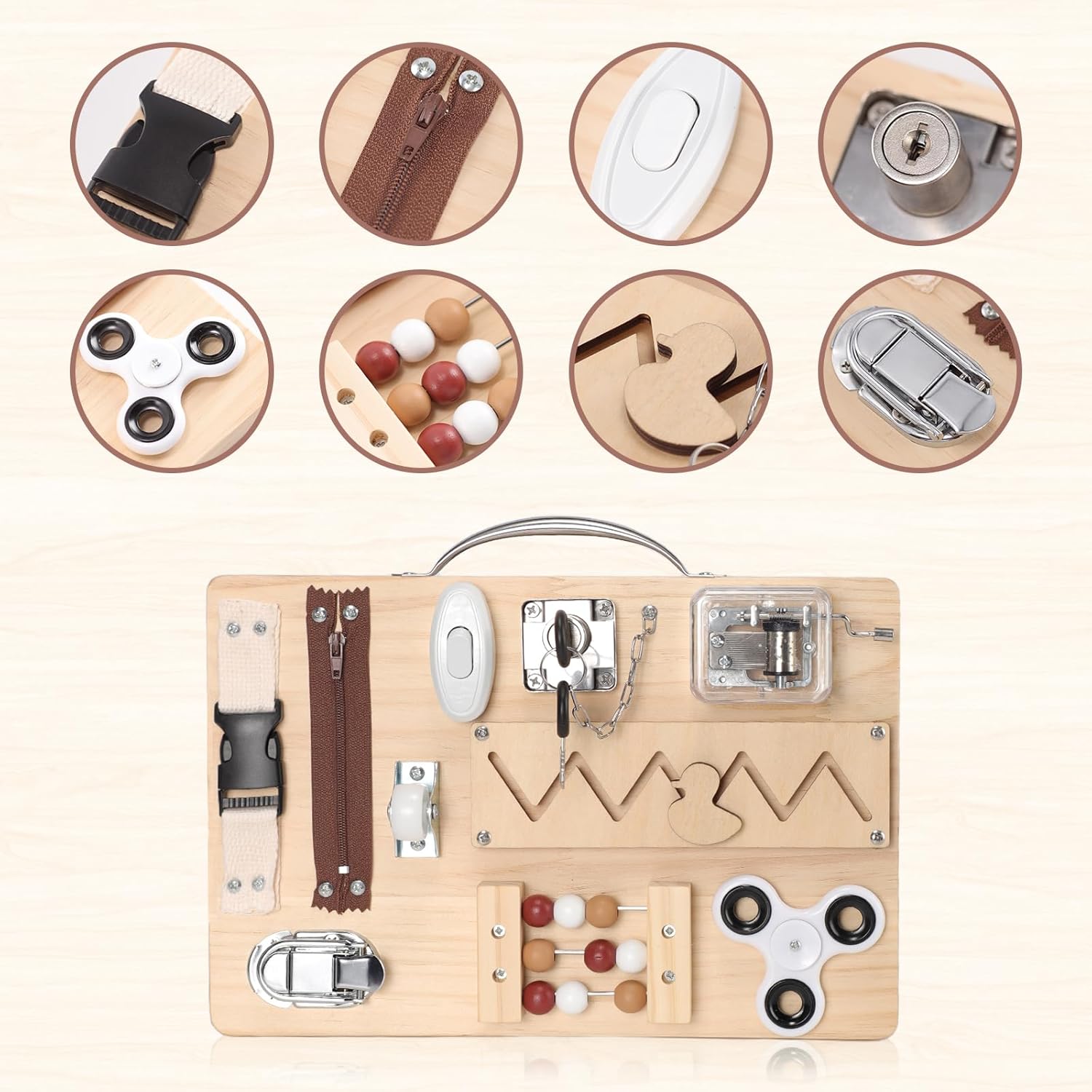 Lontcs Dementia Activities for Seniors,Fidget Busy Board for Adults with Dementia Games Gadgets,Dementia Products for Elderly,Alzheimers Activities for Dementia Patients,Alzheimers Products Toys Gift