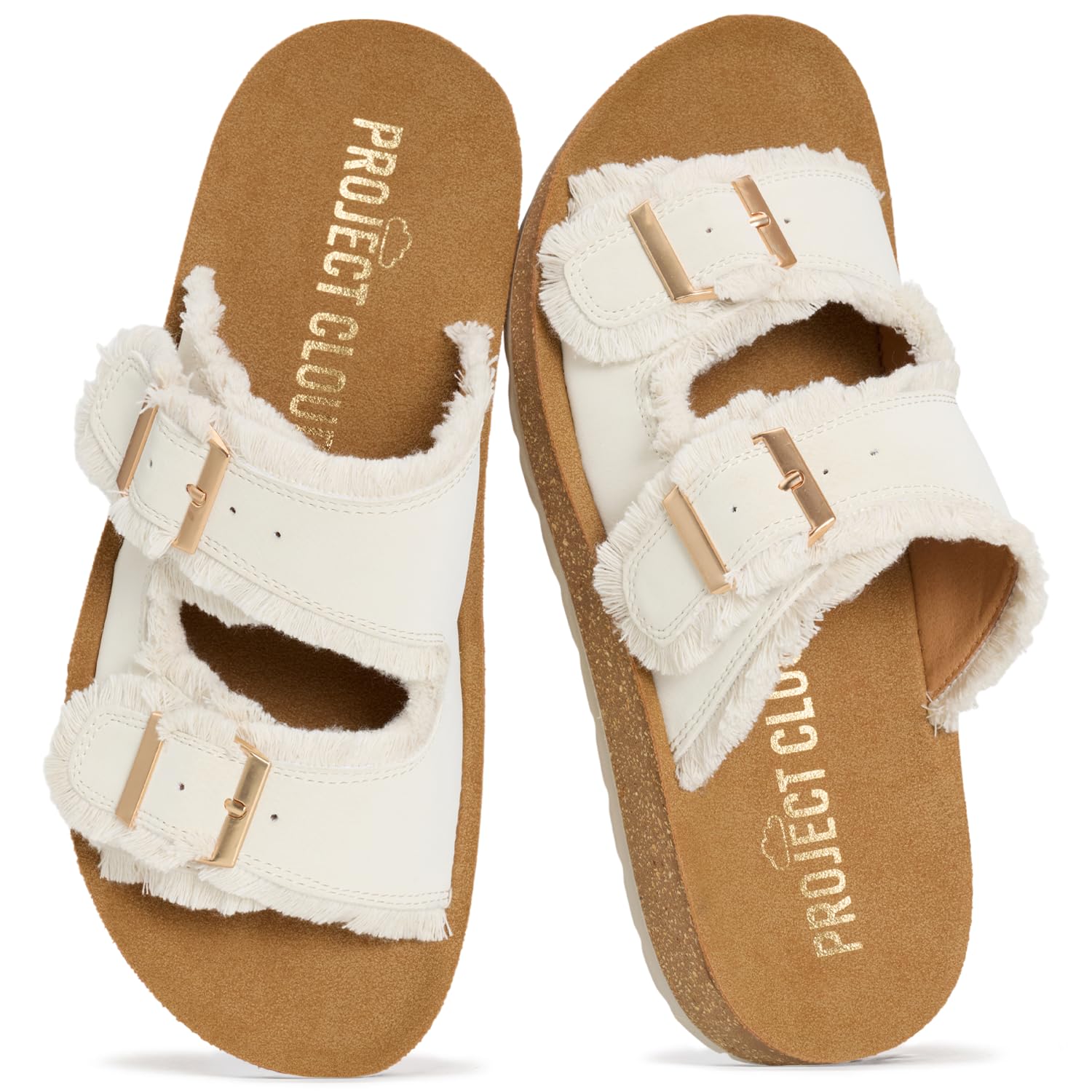 Project Cloud Comfortable Womens Platform Sandals