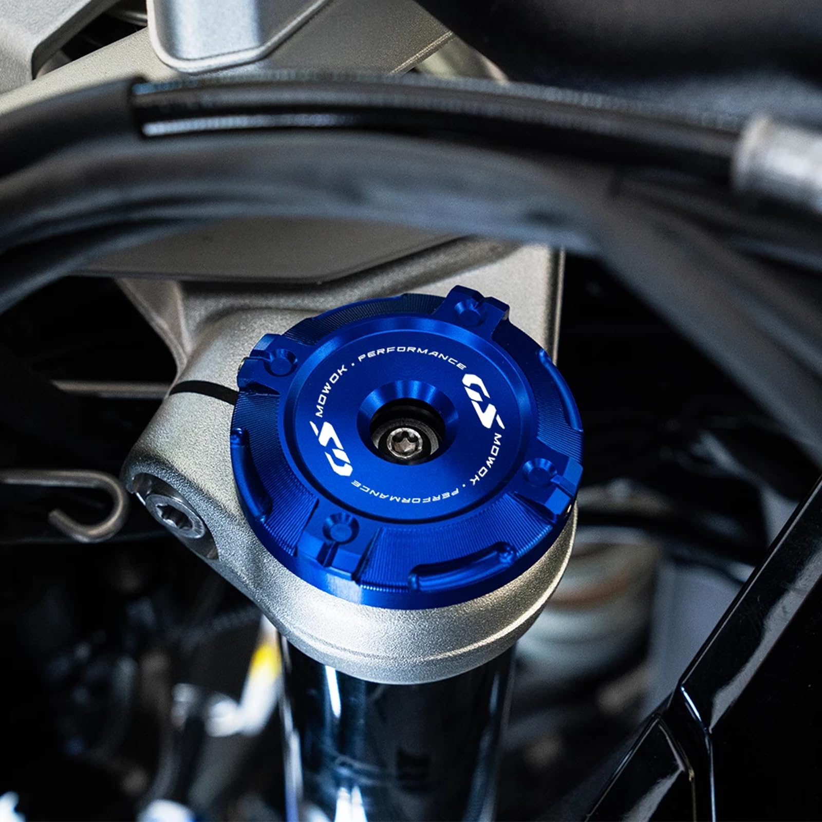 Per B&MW R1300GS R 1300 GS R 1300GS ADVENTURE ADV 2024 2025 Accessori Moto Tappo Ammortizzatore Copriforcella Anteriore Trim Cap Forcella GS1300 (Blu)