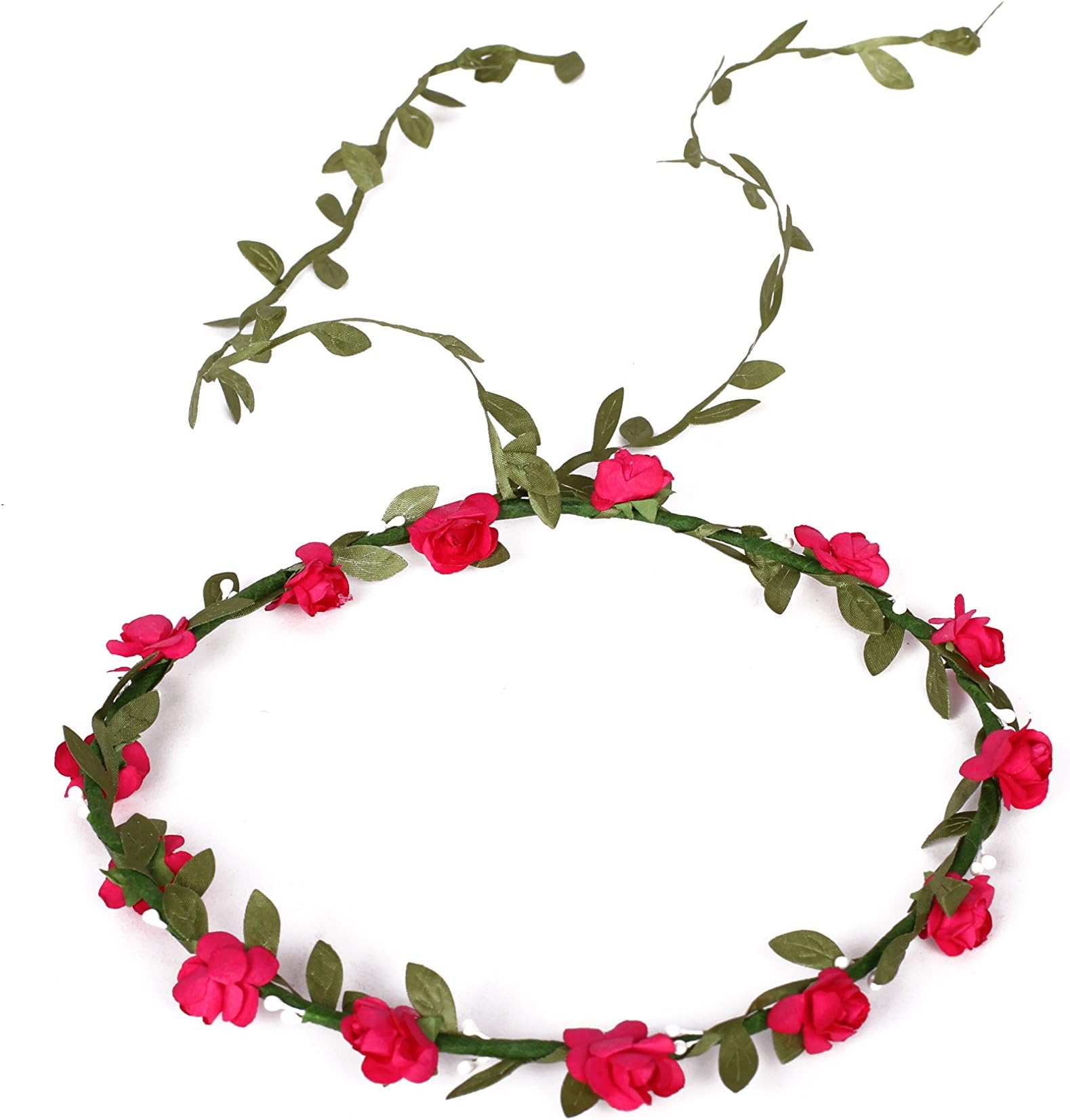 Floral Flower Festival Wedding Party Garland Forehead Hair Head Band