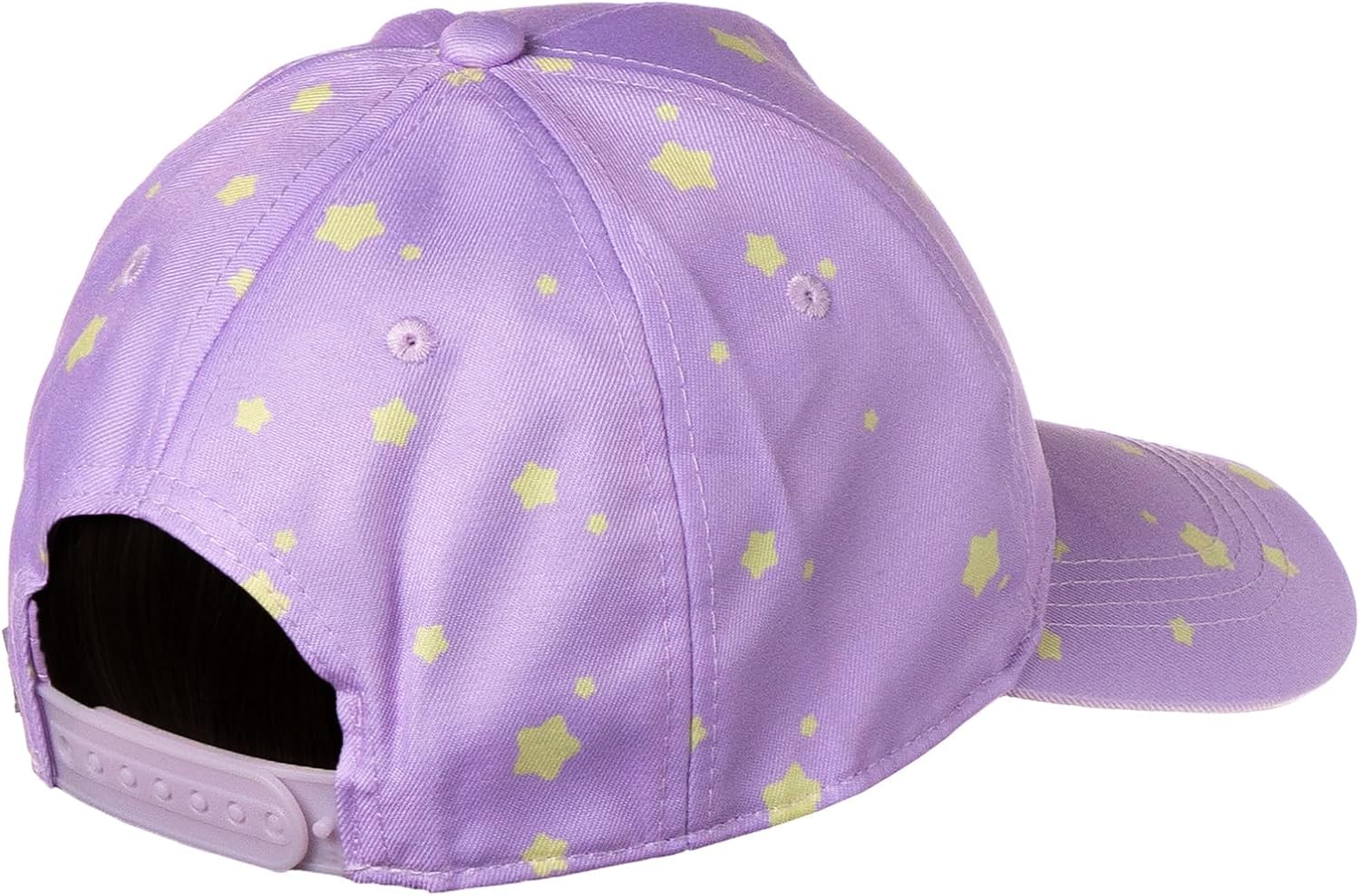 Nintendo Kirby All Over Star Print Youth Snapback Hat Girls Kids Adjustable Hat Purple