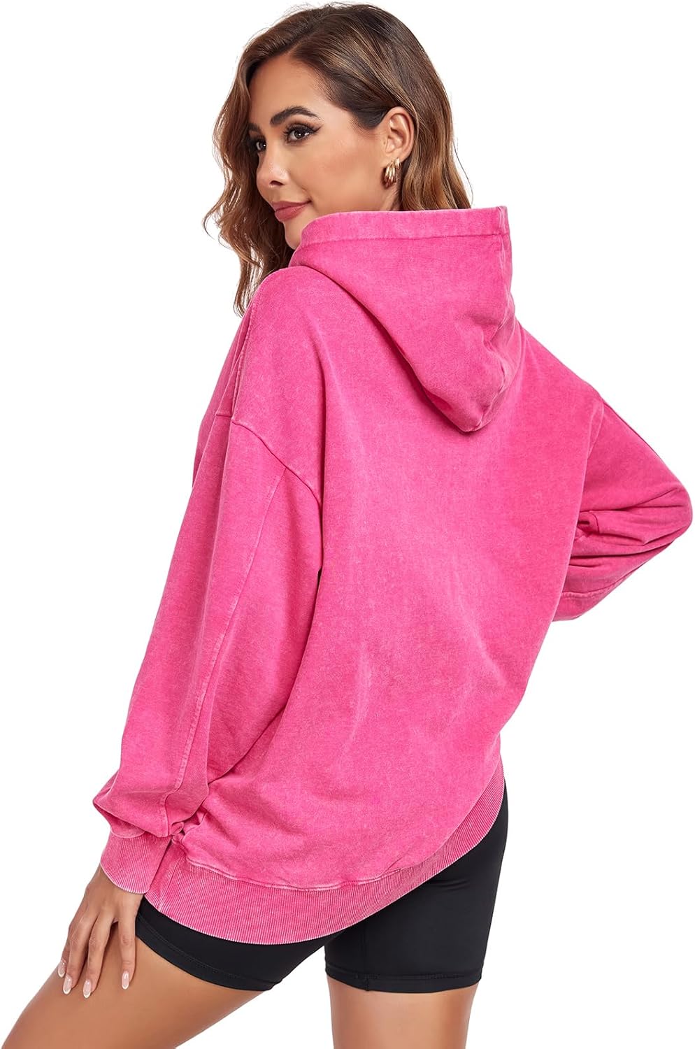 Oversized Hoodies for Men Womens Pullover Sweatshirts Acid Wash Vintage Loose Fit Unisex Cotton Outfits - Image 4