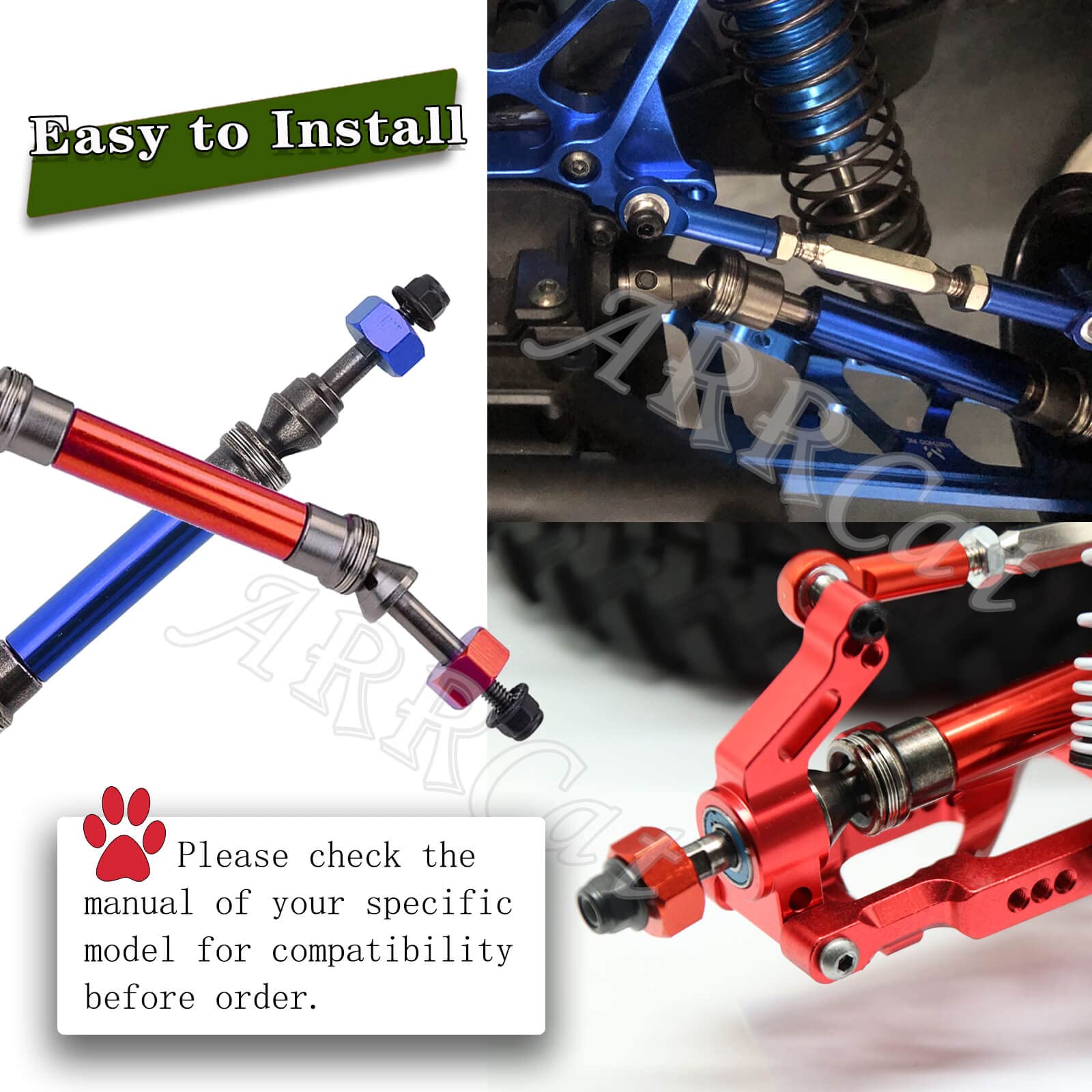 Amazon | リアフロントドライブシャフト 1/10スラッシュプラチナ