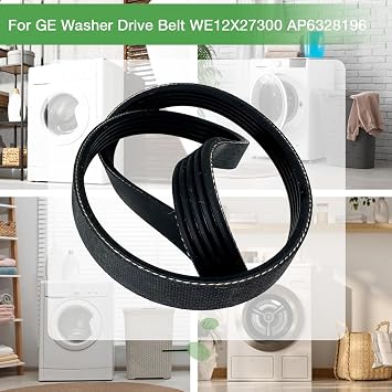 Upgraded 2-Pack WE12X27300 5PJ587SJ161 Washer Drive Belt
