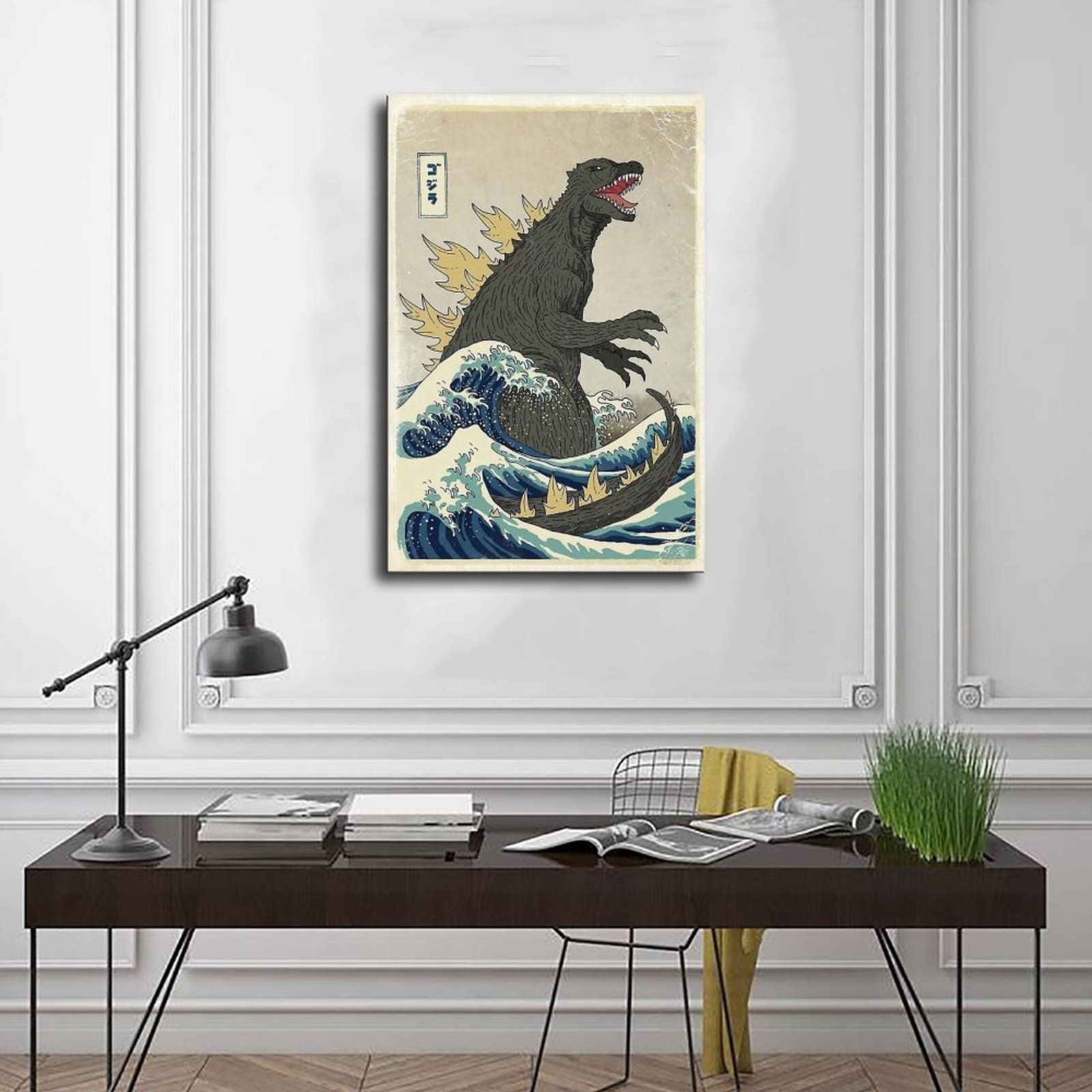 Toile Art Grande Vague de Kanagawa Japon Affiche Vintage et Impressions Peinture Murale Décor À La Maison Image pour Salon Oeuvre 70x90cm (27.56x35.43in) Sans Cadre Toile Art Grande Vague de Kanagawa Japon Affiche Vintage et Impressions Peinture Murale Décor À La Maison Image pour Salon Oeuvre 70x90cm (27.56x35.43in) Sans Cadre