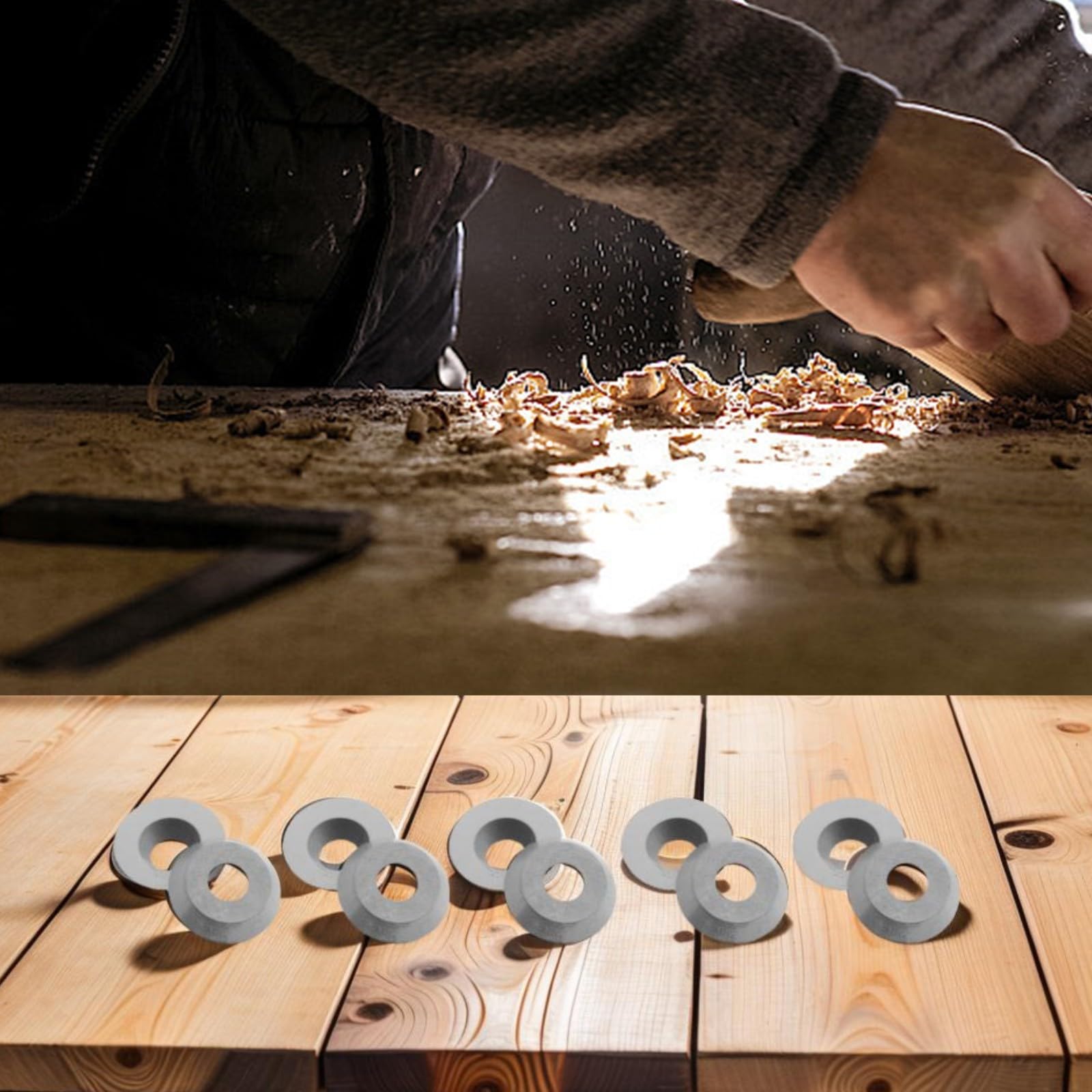 Wendeschneidplatten aus massivem Hartmetall, rund, 12 mm, für Drehmaschinen mit 30-Grad-Schnittwinkel, 10 Stück