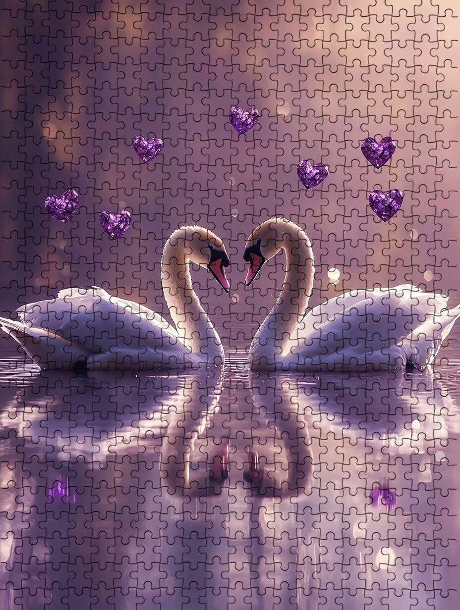 Puzzle 4000 Pezzi, Cigno Amore 3D Puzzle per Adulti Impegnativo, Educa Puzzles Artistico, Divertente E Stimolante Puzzles Decorativo per La Famiglia, Regalo e Decorazione Pareti DX0YL6-886