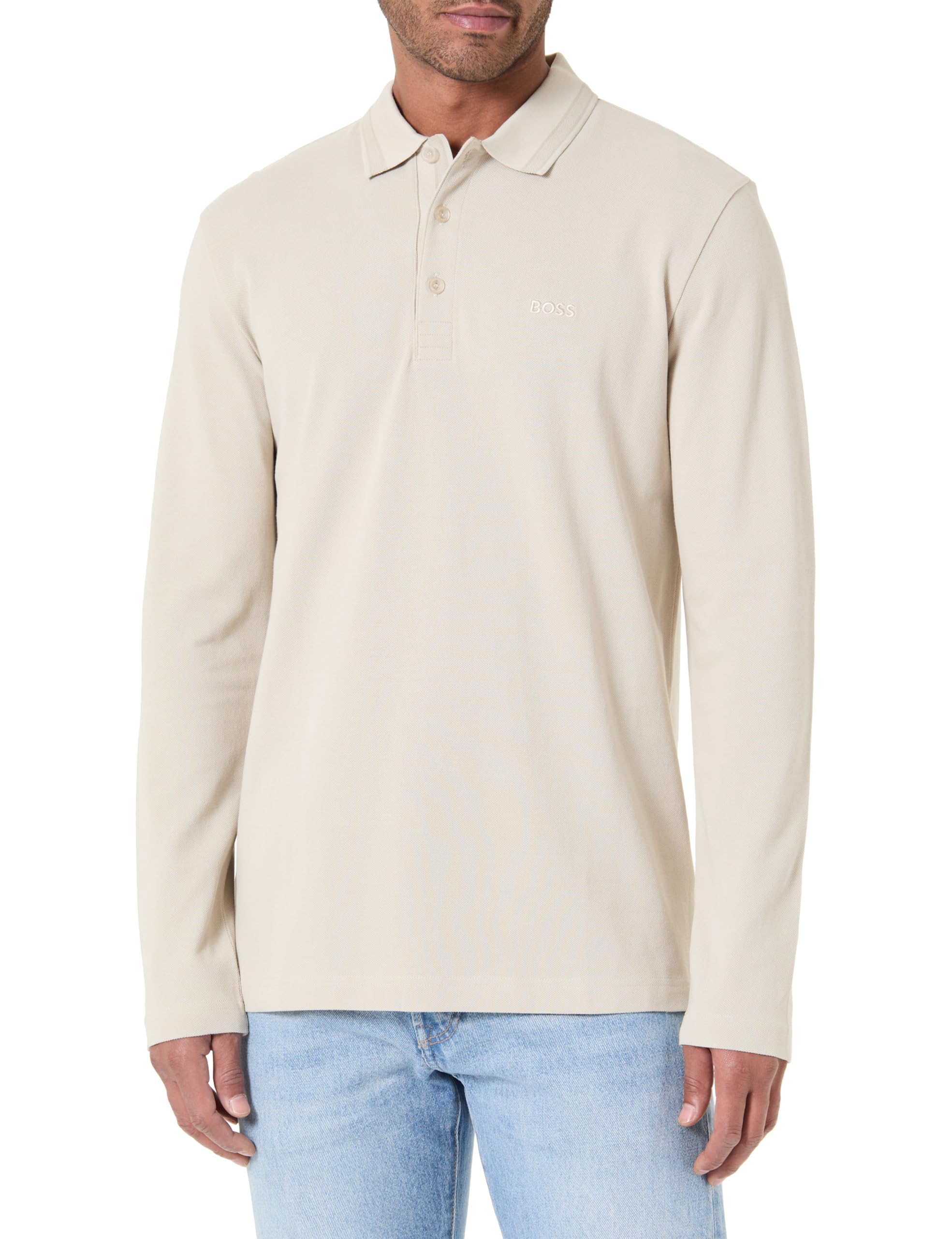 Boss Men's Light Beige 275 Polo Shirt, Xxl