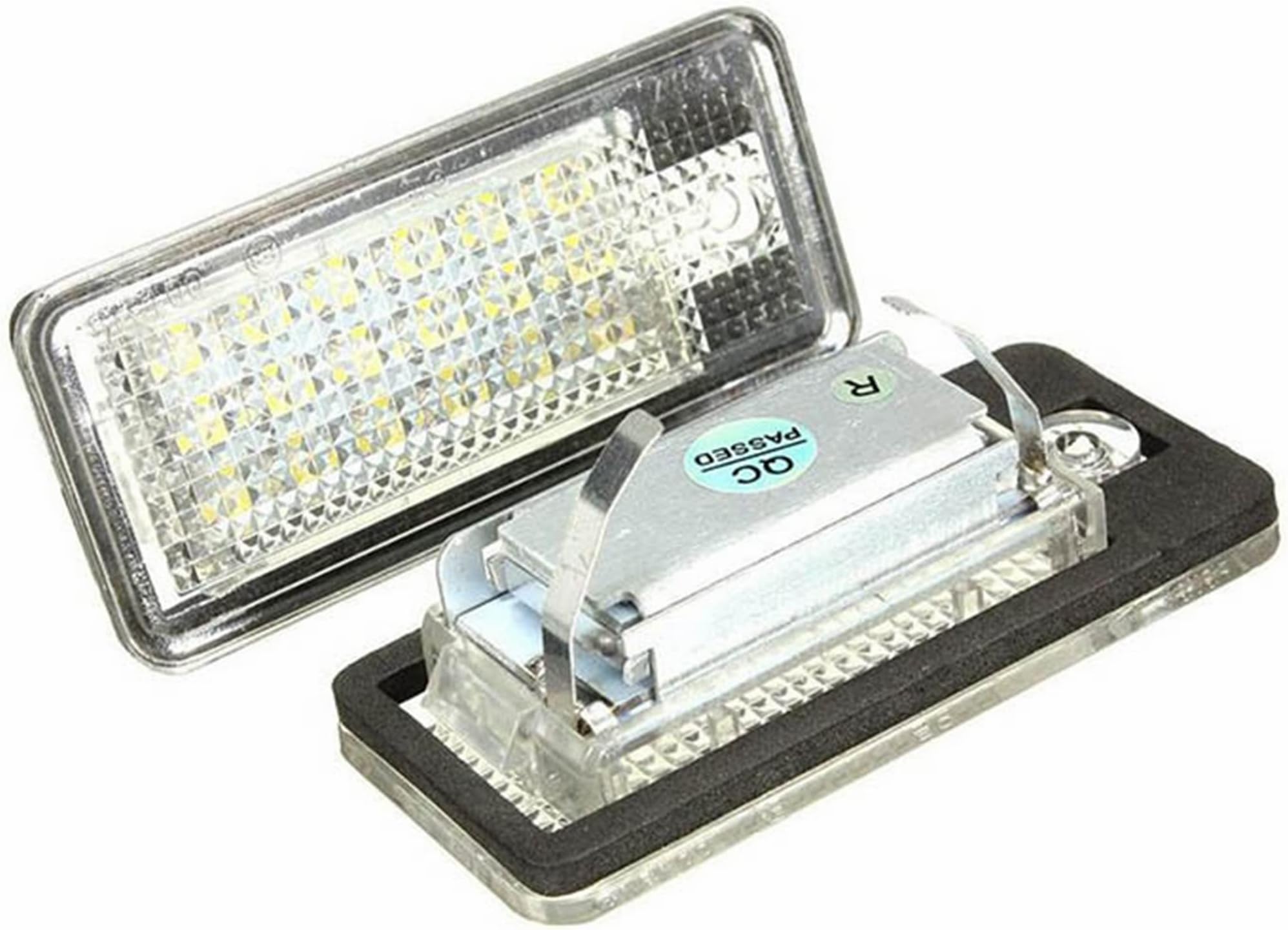 Yankok [LED License Plate Lights Compatible for 2000s Edition A3 S3 A4 S4 A6 S6 A8 S8 Q7 RS4 RS6 Pack of 2 6500K Error Free 8E0807430A 8E0807430B 8E0943021B 8E0943025B