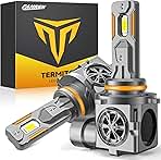 9005/HB3 LED Bulbs, 40,000LM 900% Ultra Brightness, 1:1 Halogen Size, 6500K Cool White, 10-Year Long Service Life Fog Light with Cooling Fan, Plug and Play, Pack of 2