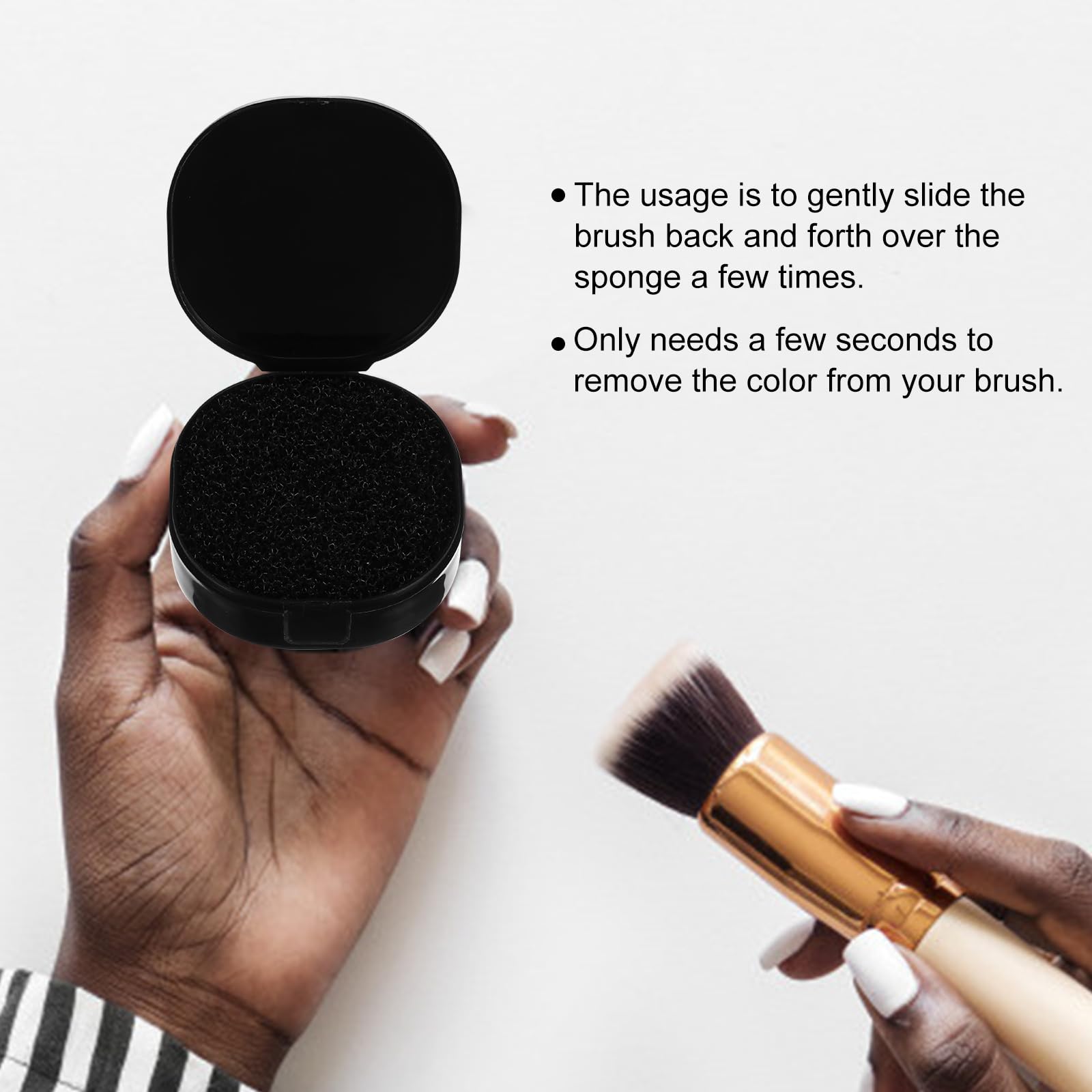Housoutil 3pcs Box Makeup Brush Cleaning Box Water Eyeshadow Makeup Cleaner for Limpiador De De Maquillaje Hair Dry Makeup Brush Cleaner The Face Plastic The Lazy - Image 2