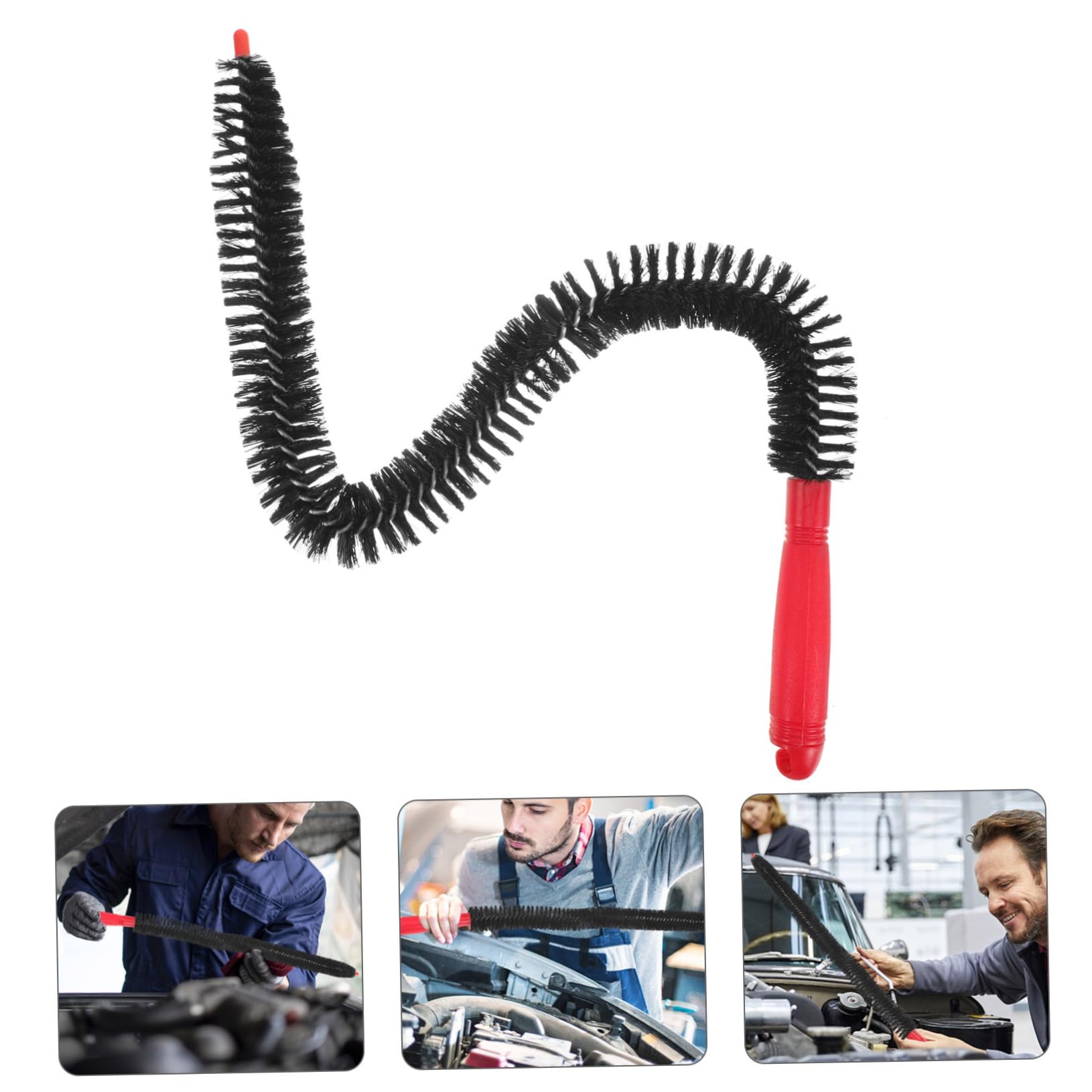 5pezzi Spazzola Flessibile Per Pulizia Scovolino Versatile Per Bottiglie Vasi e Cucina Manico Lungo Resistente Per Condizionatori e Lavatrice