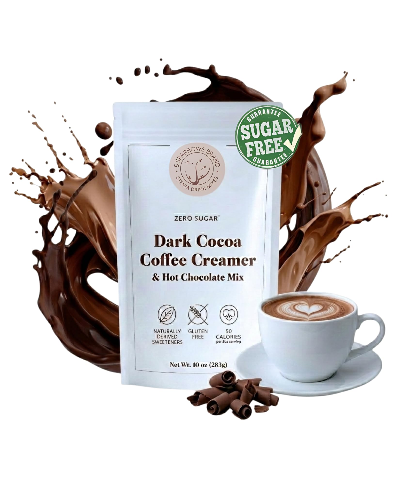 Amazon.com: 5 SPARROWS Healthy Sugar-Free Coffee Creamer Powder