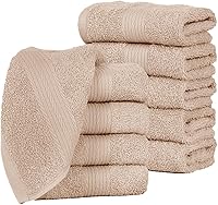 Vista 1 de Paquete de 10 paños de lavado con certificación Oeko Tex de 21.16 ozm, 100% algodón, suaves, absorbentes, duraderos y lavables a máquina, ideales