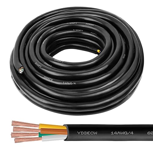 YDDECW - Cable de control de 4 conductores 14 AWG - Cable 144 100% cobre puro para sistemas de aire acondicionado mini split y bomba de calor, cobre