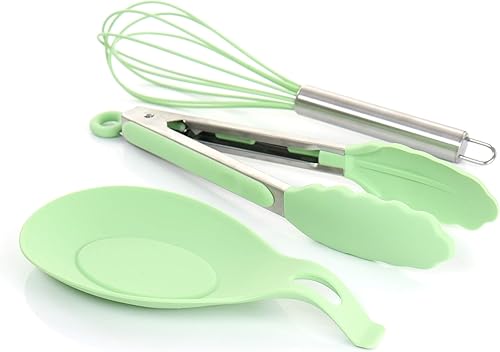 Miniatura 4 de MegaChef Tool - Juego de utensilios de cocina, 12 piezas, verde menta