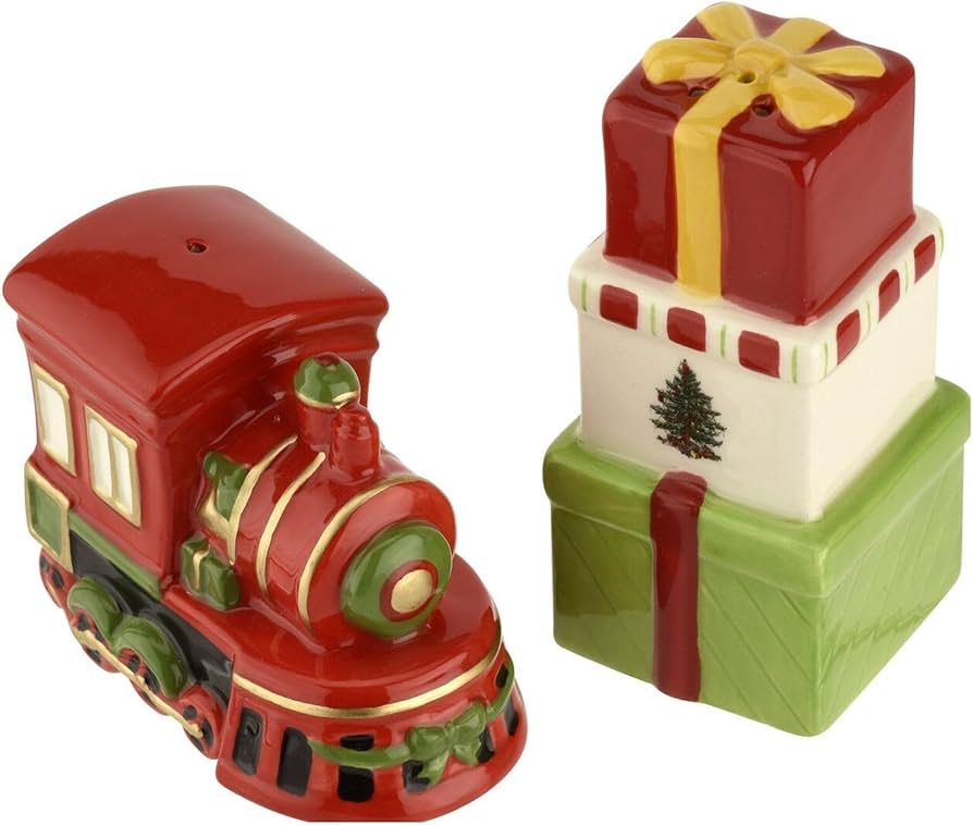 Amazon|Spode クリスマスツリー 2個 トレイン&ギフトソルト&ペッパー Amazon|Spode クリスマスツリー 2個 トレイン&ギフトソルト&ペッパー