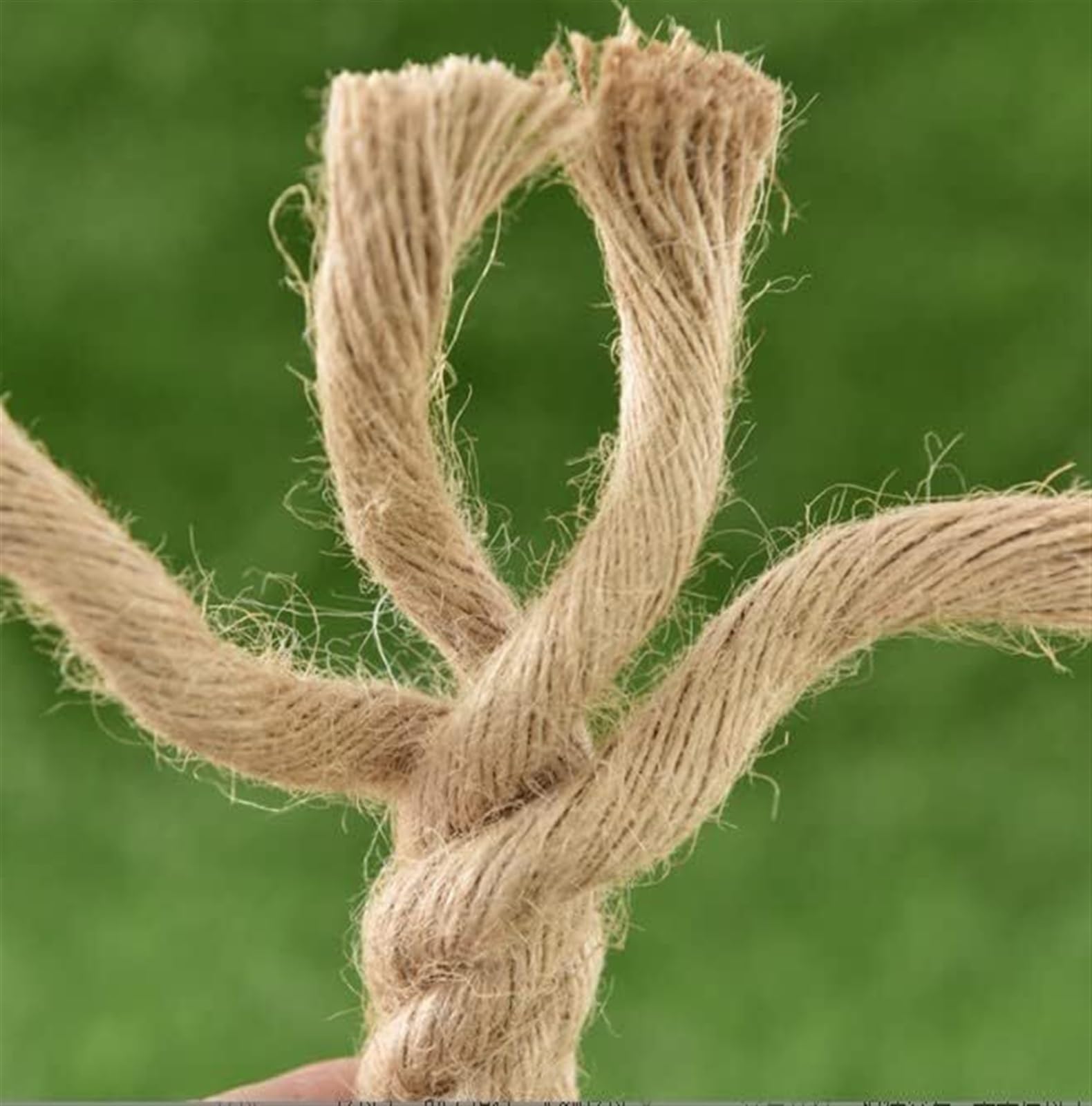 Atado De Decoración Artesanal Cuerda De Yute Natural Cuerda Gruesa, Cuerda Gruesa Cuerdas De Cáñamo Natural Cuerda De Yute for Terrazas De 20 Mm 4 Hilos Superfuerte Jardín De Guerra Agrup(Size:20MM 20