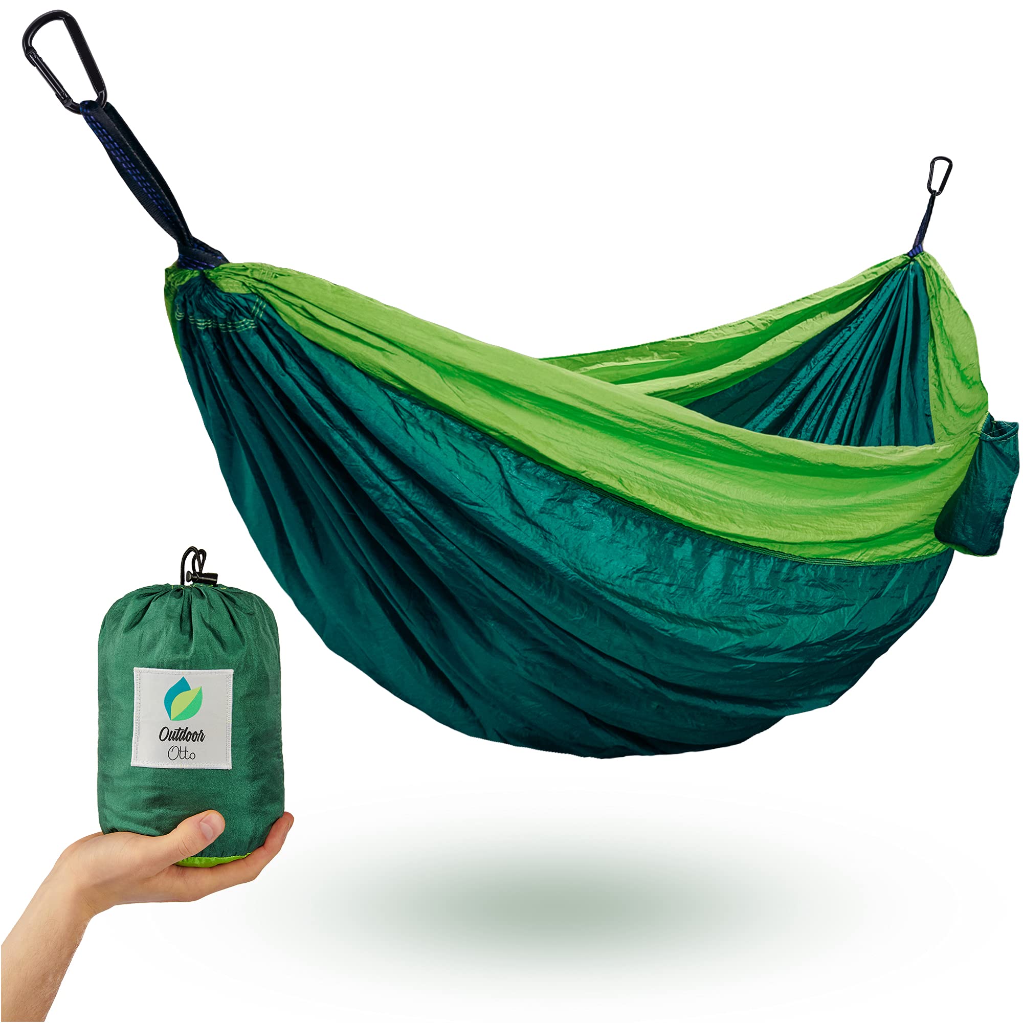 Outdoor Otto Hammock - 185 cm x 285 cm | Includes Mounting Accessories | 200 kg Load Capacity | Hammock without Frame