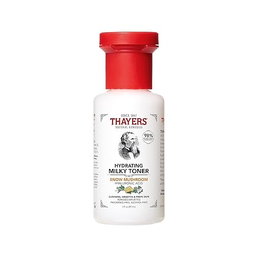 Miniatura 10 de Thayers Limpiador facial lechoso de 8 onzas líquidas + tóner THAYERS Milky de 12 onzas líquidas con hongo de nieve y ácido hialurónico, recomendado