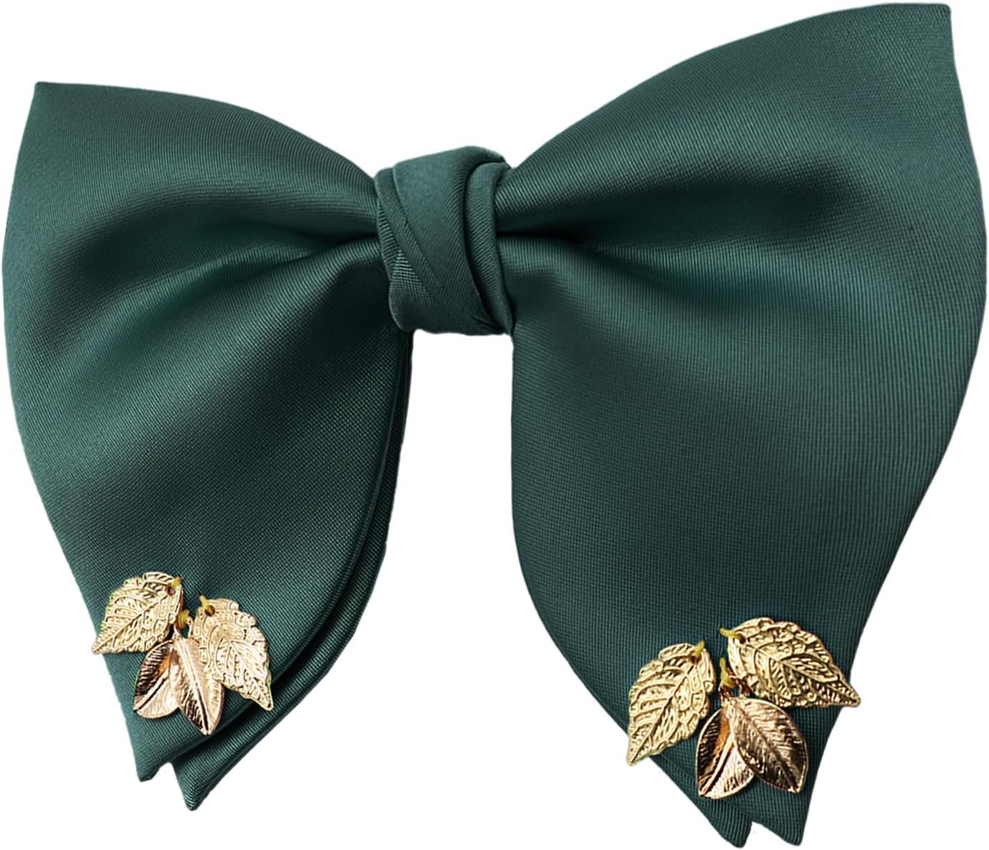 Oversized Bow Ties for Men, Pre-tied Bowties Men Tuxedo Mens Bow Tie with Leaf Decoration for Wedding Party Daily