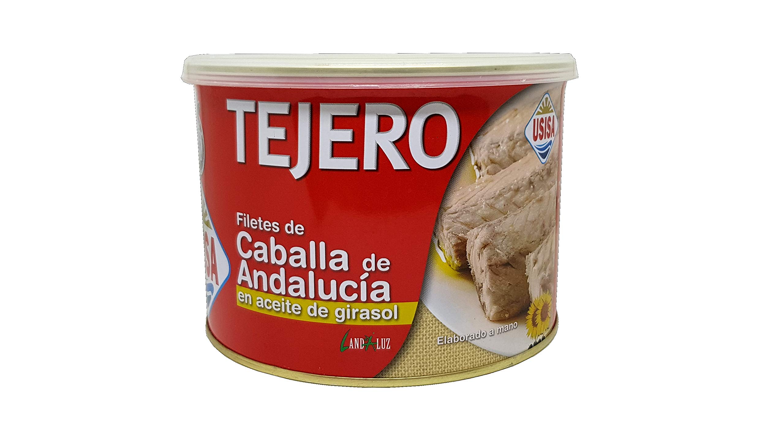 Filetes de Caballa en Aceite Girasol - 1 Lata x 1170 g - TEJERO - Conserva de Pescado - 1