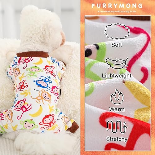 Miniatura 5 de Pijamas para perros pequeños, bloque de color, suéter de otoño e invierno para perro, ropa cálida y suave y elástica para cachorros, suéter de