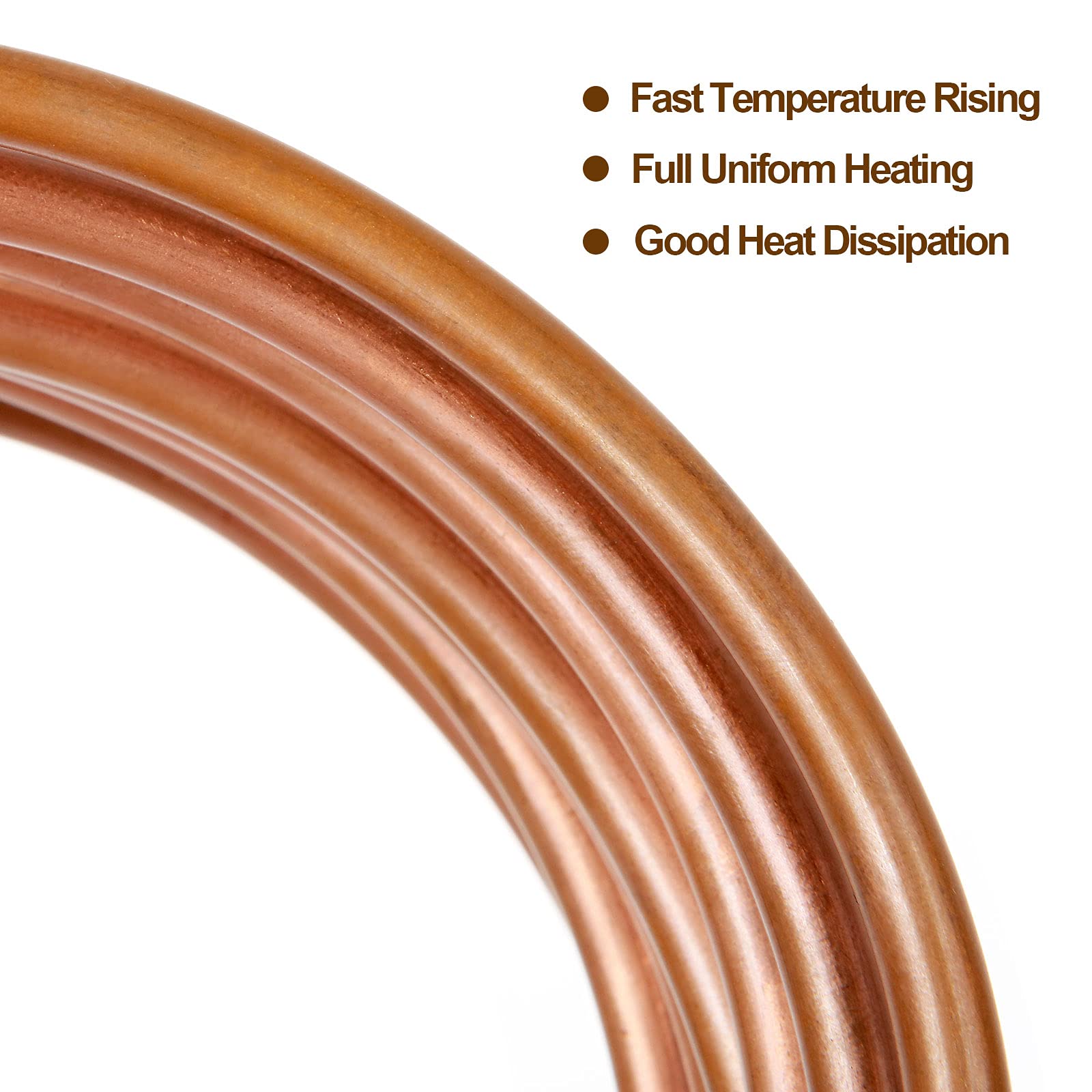 Buy SHANQ 3M Refrigeration Copper Tubing, 6mm OD x 4mm ID Soft Plumbing Copper Tube, Flexible