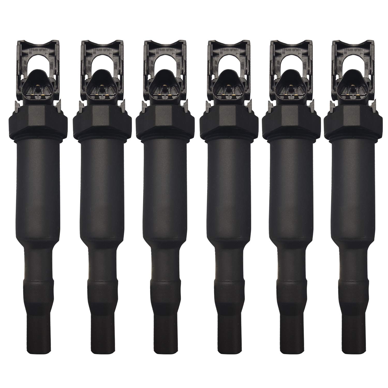 RANSOTO Ignition Coil Pack Set of 6 Compatible with BMW 325Ci 328i 330Ci 335i 525i 528i 530i 535i 545i 745Li X3 X5 M5 M6 Z4 Mini Cooper and More Replaces 0221504470 UF592