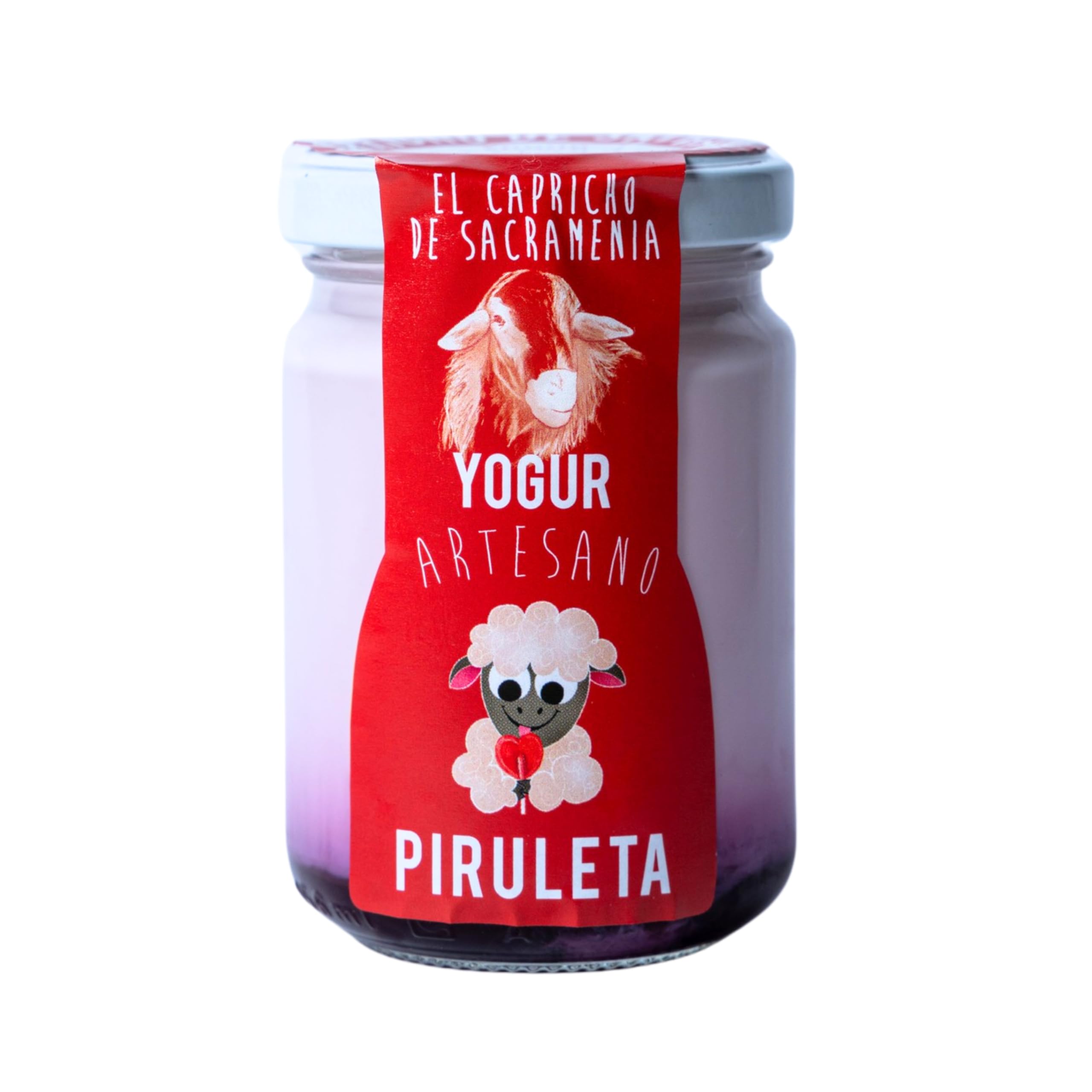 El Capricho de Sacramenia | Pack Piruleta | 20 Yogures Artesanos Leche de Oveja y preparado natural de Piruleta | Cremoso, Natural Saludable | Preparados Gourmet | Sin Gluten | Sabor Único Original