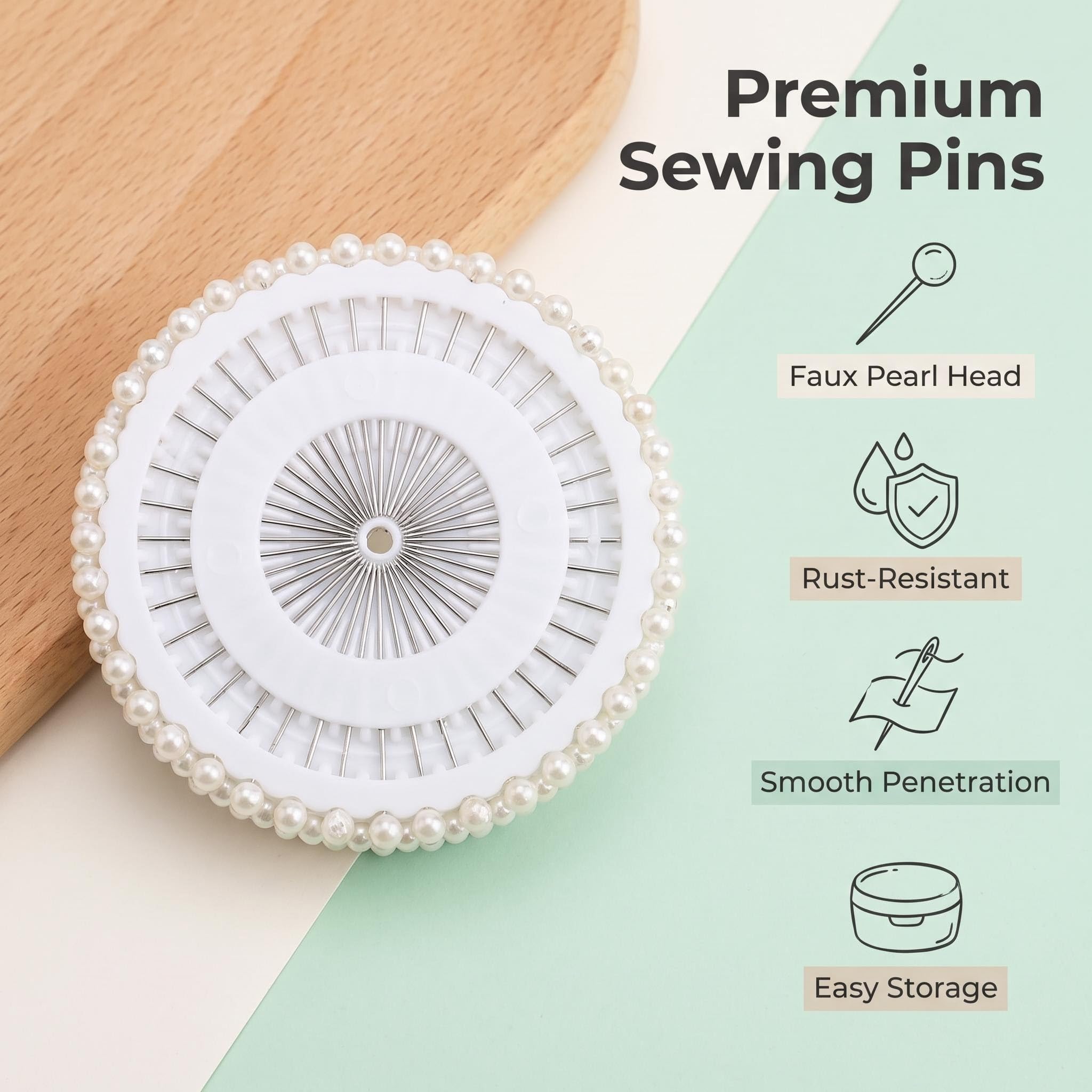 480 pines de cabeza de bola perlada blanca con perlas rectas, alfileres decorativos para coser con cabeza de perlas para manualidades, manualidades, joyería, bodas, ramilletes floristería