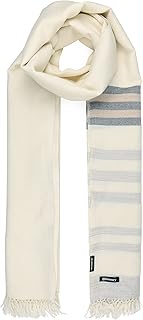 Sciarpa oversize, sciarpa scialle da uomo in 100% pura lana merino tessuta a mano, abbigliamento etico, motivo a strisce elegante, scialle da uomo invernale