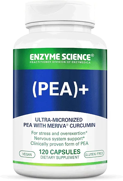 Enzyme Science Pea + Turmeric Curcumin Supplement for Physiological Support Helps Support Nervous, Immune, & Muscular Systems - 120 Capsules