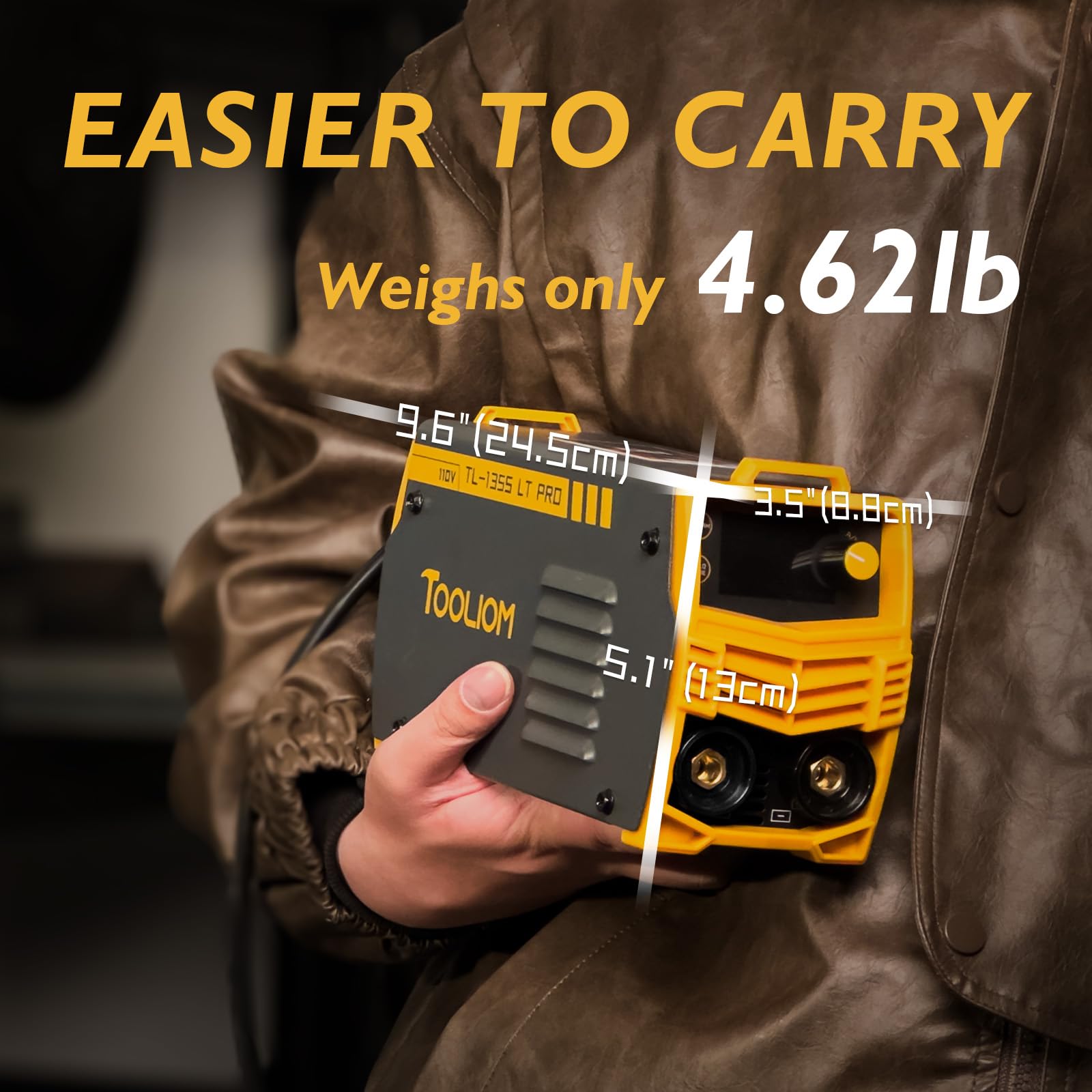 TOOLIOM 195A Stick/Lift TIG Welder with Lift TIG Torch 110V/220V Dual Voltage Welding Machine with Synergic Control Portable MMA Welder Machine with VRD, Hot Start and ARC Force