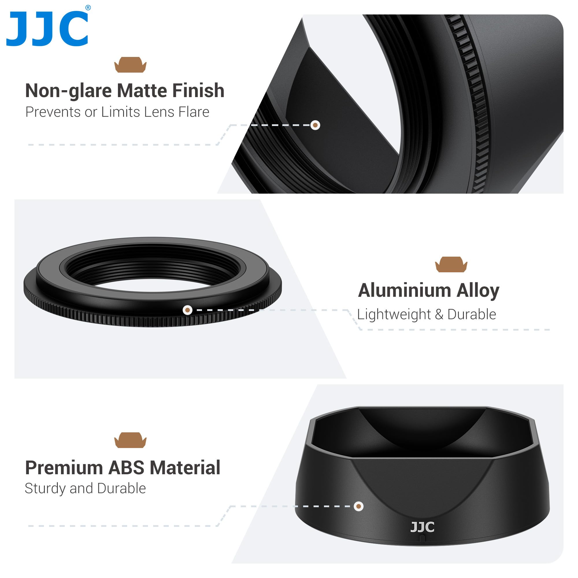 JJC Paraluce per X-E5 con anello adattatore magnetico compatibile con Fujifilm XF 23 mm F2.8 R WR, XF 27 mm F2.8 R WR, XF27 mm F/2.8, compatibile con filtro da 39 mm e copriobiettivo, sostituisce