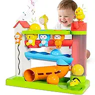 VOILBTOY Musical Toy for 1-2 Year Old Boys,Educational Baby Toys 12-18 Months,Ball Drop Toy with English & Spanish,Fine Motor Toys for Toddlers 1-3,Birthday Gift for 1+ Year Old Boy (Green)