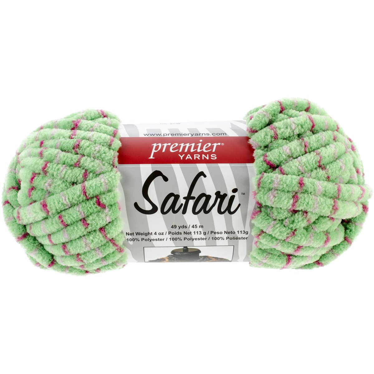 Premier Hilos Safari Yarn-Tree Rana multicolor con transiciones suaves para tejer sin nudos