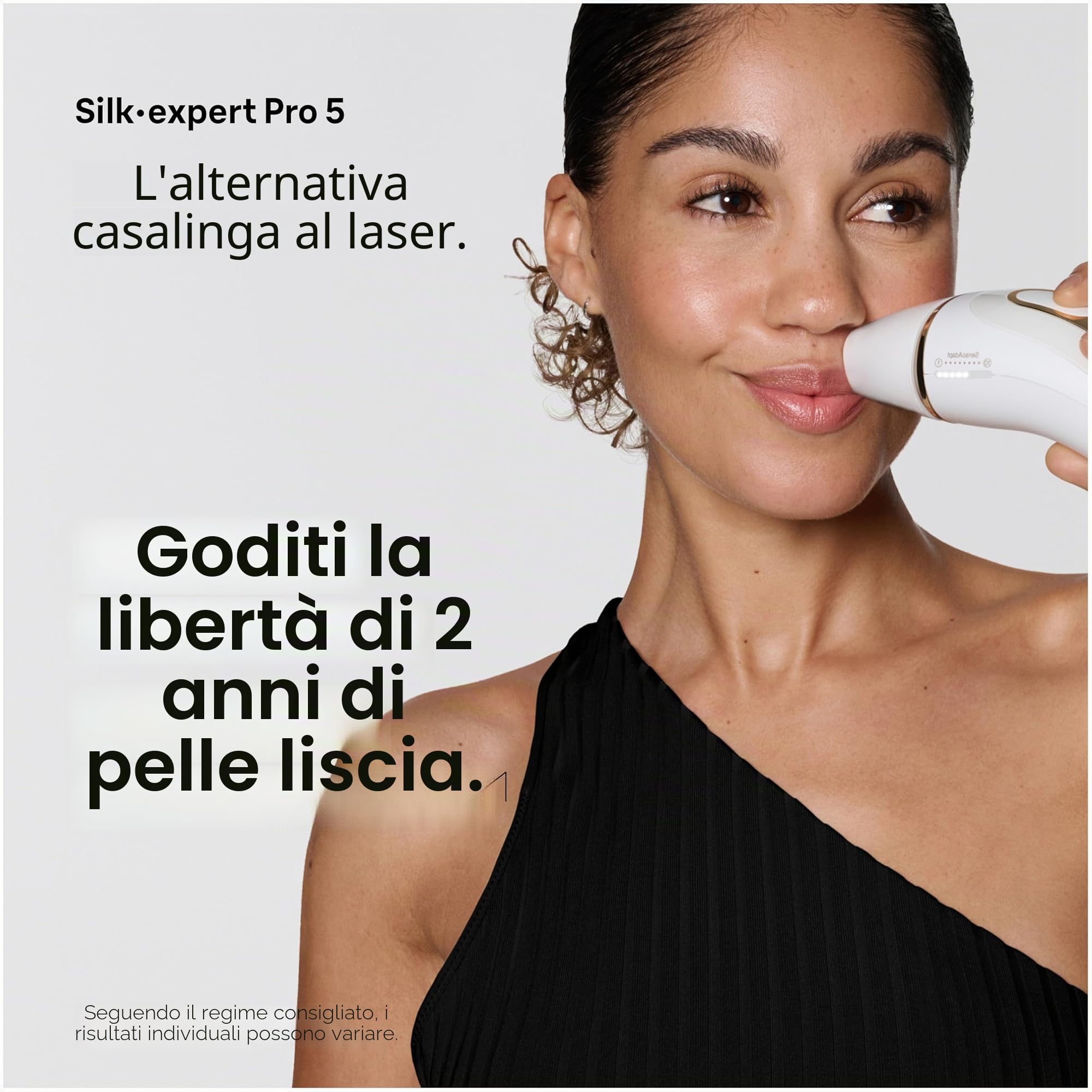 Braun Depilazione IPL, Silk Expert Pro 5 PL5157, approvato dalla FDA, corpo e viso, riduzione permanente dei capelli, alternativa laser da salone, con rasoio Venus, sacchetto
