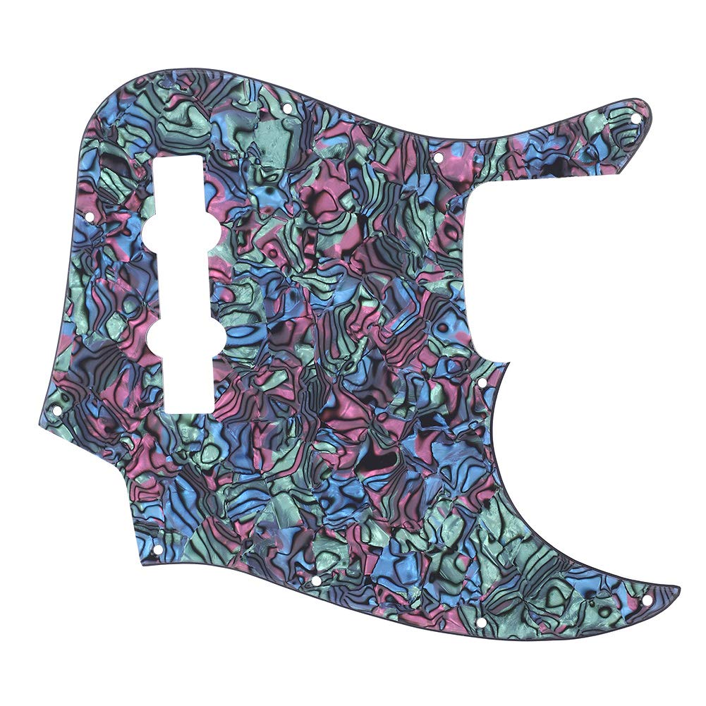 TANIQIACA Abalone Style Acrylic Humbucker Pickguard - Stylish Replacement Decor for J Electric Bass, Offering Protection and Flair