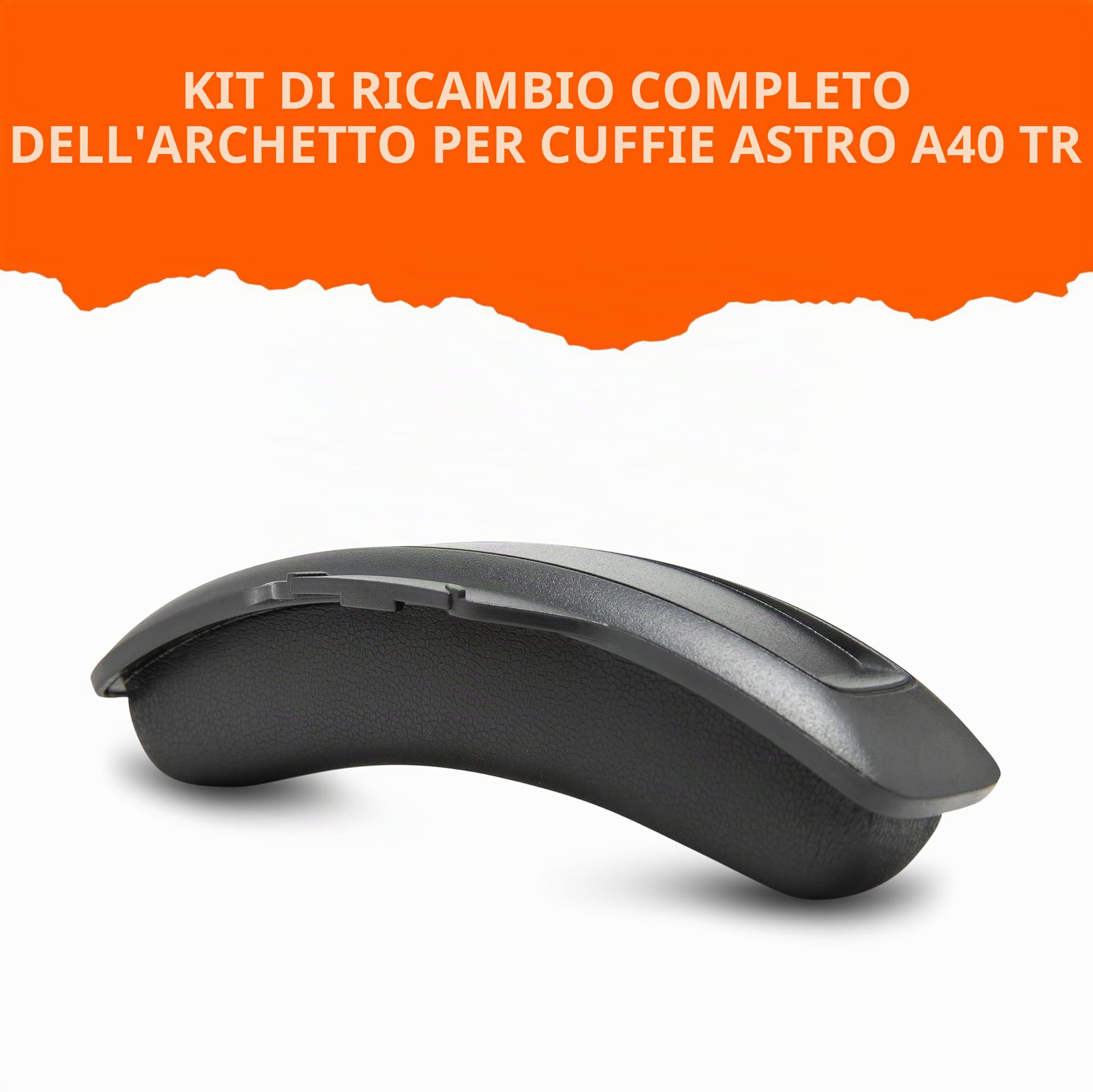 WC Mod Kit A40 – Cuscinetti auricolari in gel rinfrescante + fascia di ricambio compatibili con Astro A40 Gen 4 e A40 TR di Wicked Cushions | Comfort, raffreddamento e durata migliorati | Black