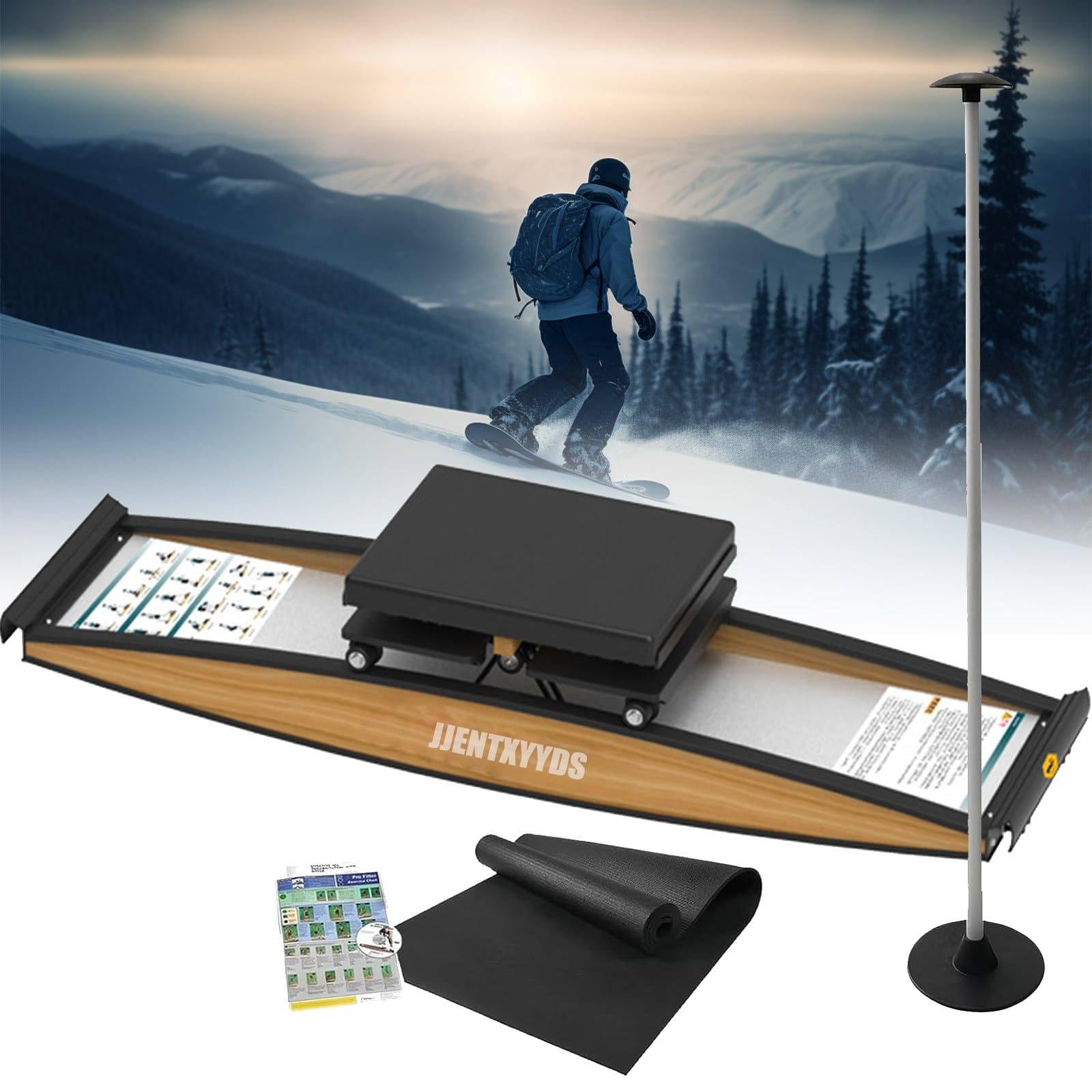 Ski Machine, simulatore di Sci, attrezzo per l'allenamento di Gambe e Muscoli del Pavimento pelvico, Divertente Attrezzatura Cardio per l'allenamento di Tutto Il Corpo a casa