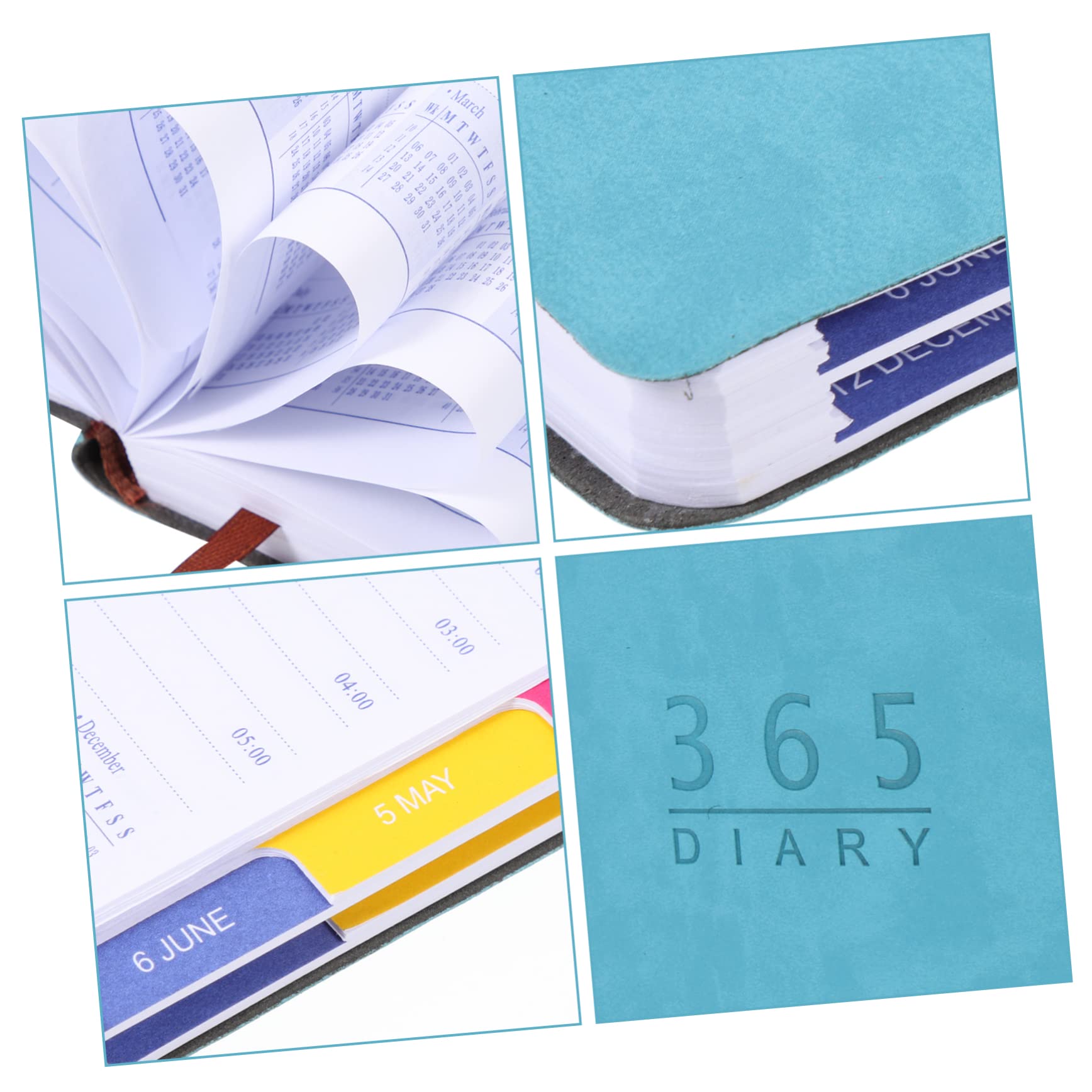 Tofficu 3piezas Planificador Diario Notas y Calendario Para Estudio y Trabajo Casa Agenda Inglés Diseño y Compacto Para Llevar Todas Partes