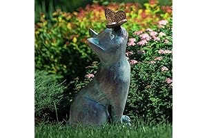 Cute Resin Cat Statues Landscape Ornament for Garden Decoration