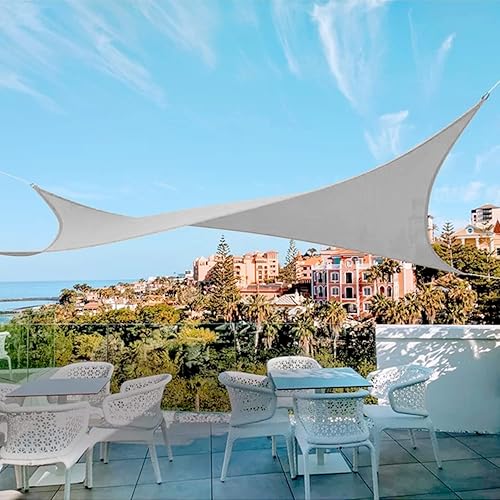 Miniatura 4 de AwnPro Toldo rectangular de 16 x 20 pies para bloquear la luz solar para patio al aire libre, jardín, patio, terraza, pérgola (gris claro)