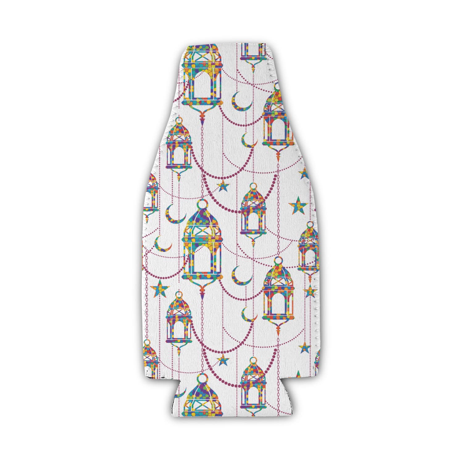 Hanging Lanterns Zipper Bottle Cooler - Set of 4