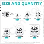 150PCS 6 Sizes Cap Nuts Assortment Kits M3 M4 M5 M6 M8 M10 Dome Head Hex Cap Nuts Hardware Nuts Hexagon Cap Nuts for Motorcycles Bicycle Furniture Screws Threaded Rods