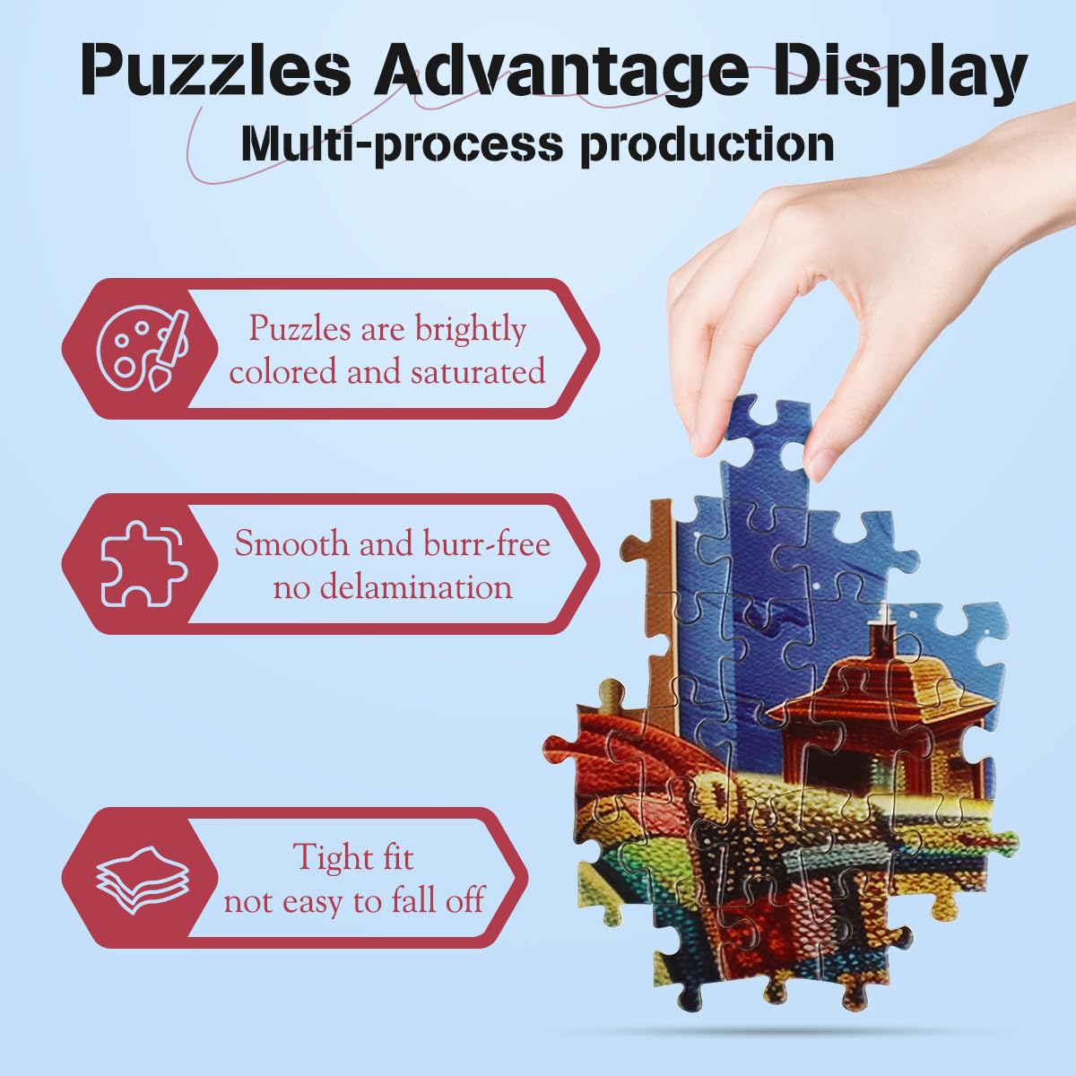 MISITU 1000 Pieces Jigsaw Puzzles for Adults Winter Reading Books 1000-Pieces Puzzles Snow Cats Art Jigsaw Puzzles Impossible Hard Difficult Challenging Jigsaw Puzzle for Adults 28 x 20 inch - Image 3