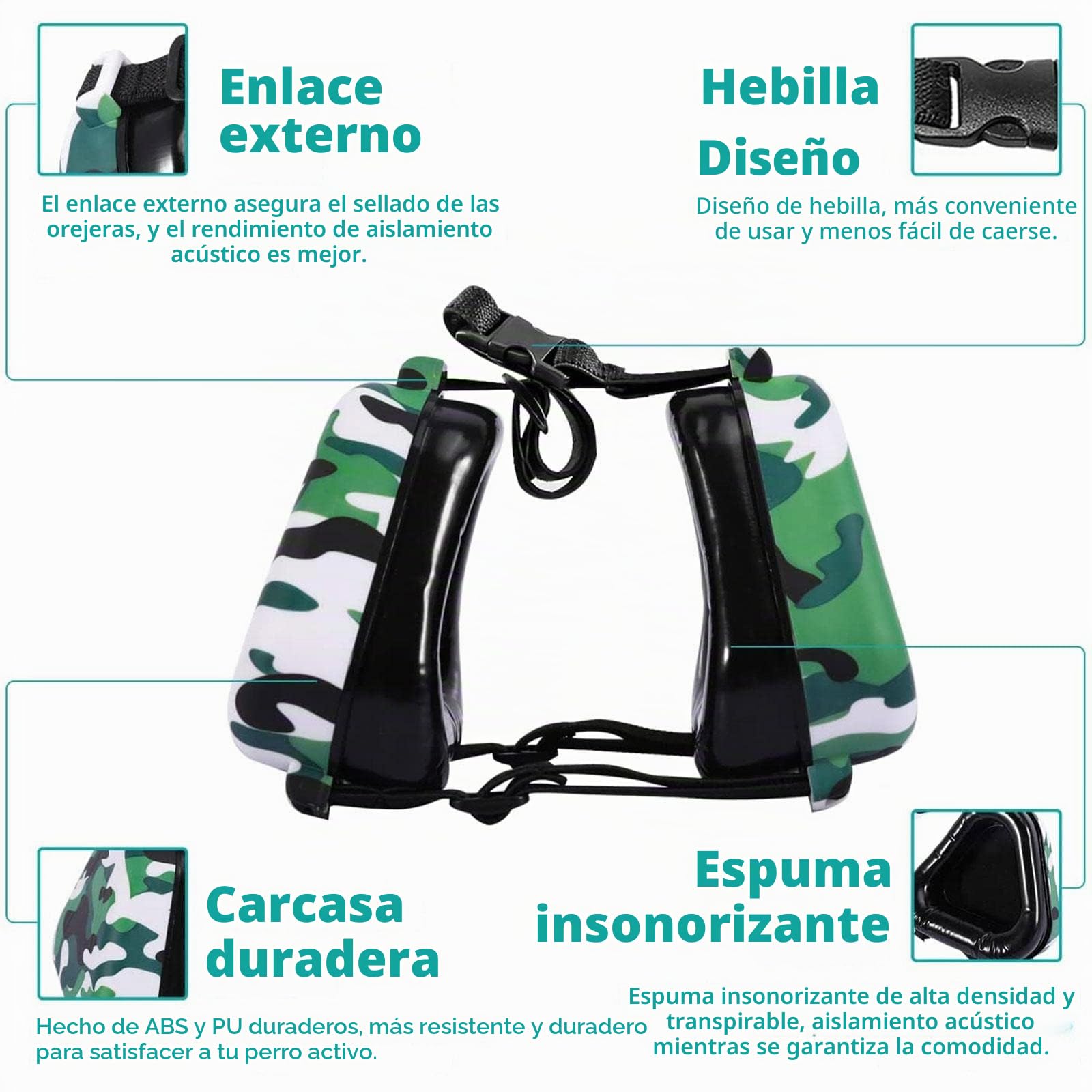 Protección auditiva para perros, orejeras para perros, protección contra el ruido del perro, fuegos artificiales