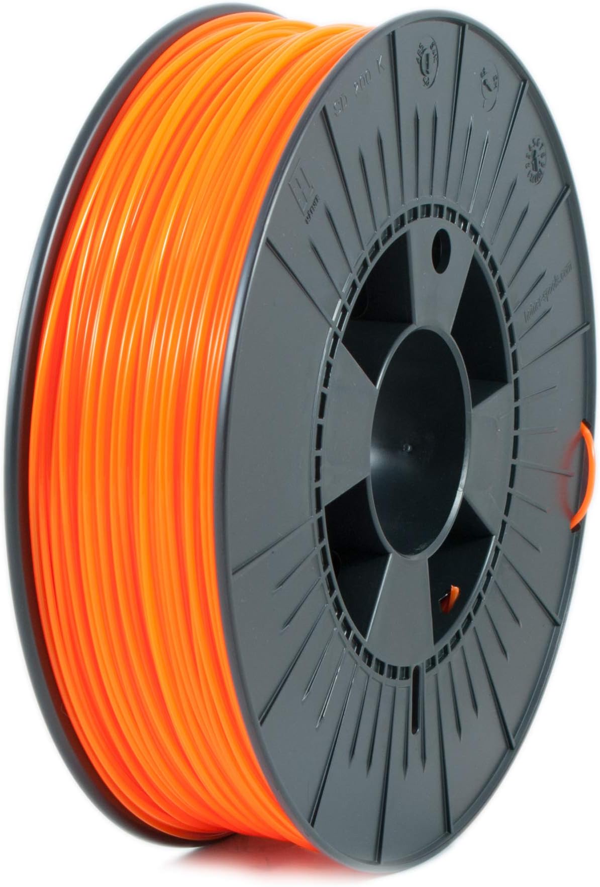 ICE Filaments ICEFIL1PLA039 PLA filament, 1.75mm, 0.75 kg, Fluo Obstinate Orange