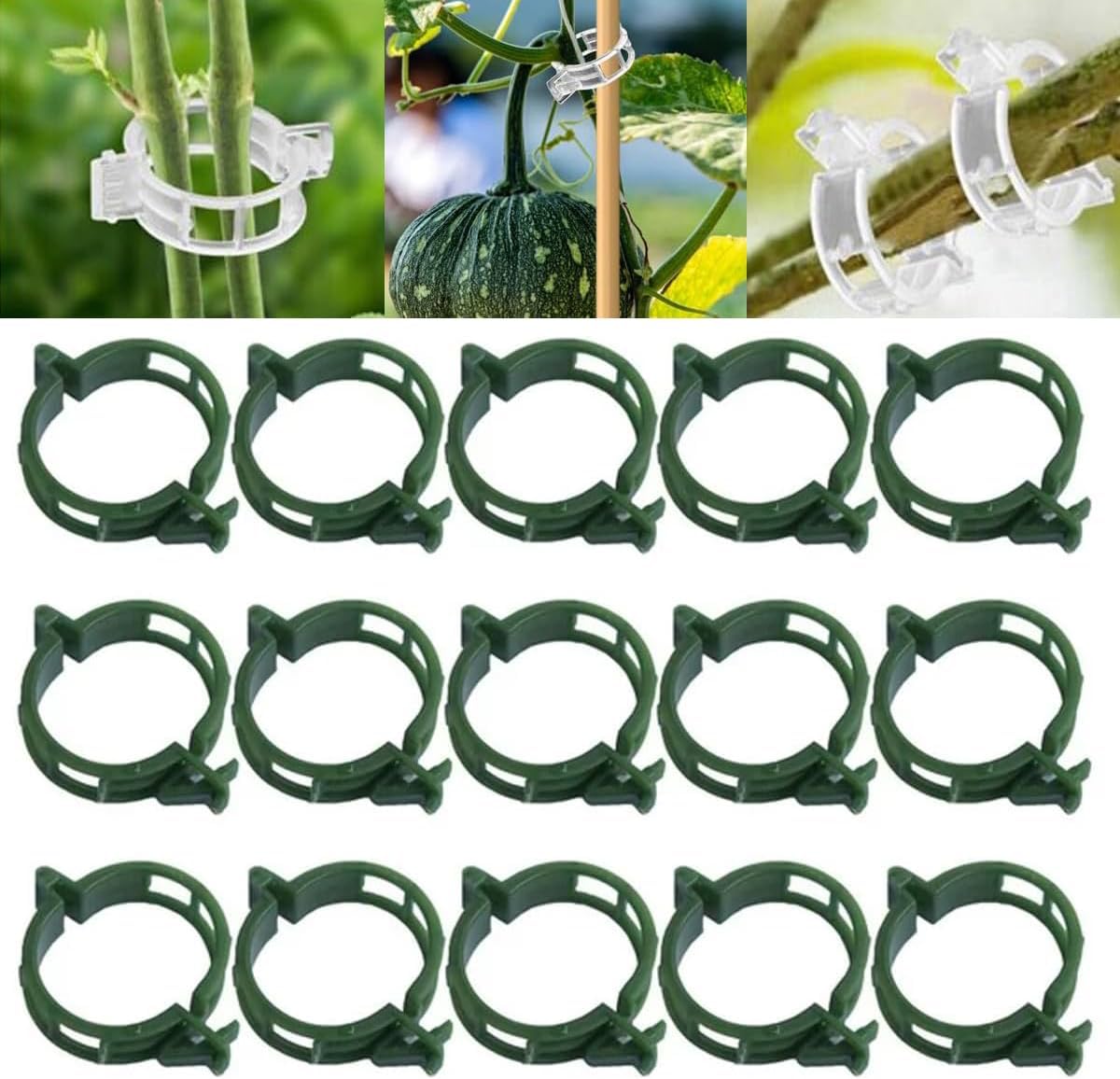 300 PCS Secured Plastic Plant Clip,Plant Fixing Clips